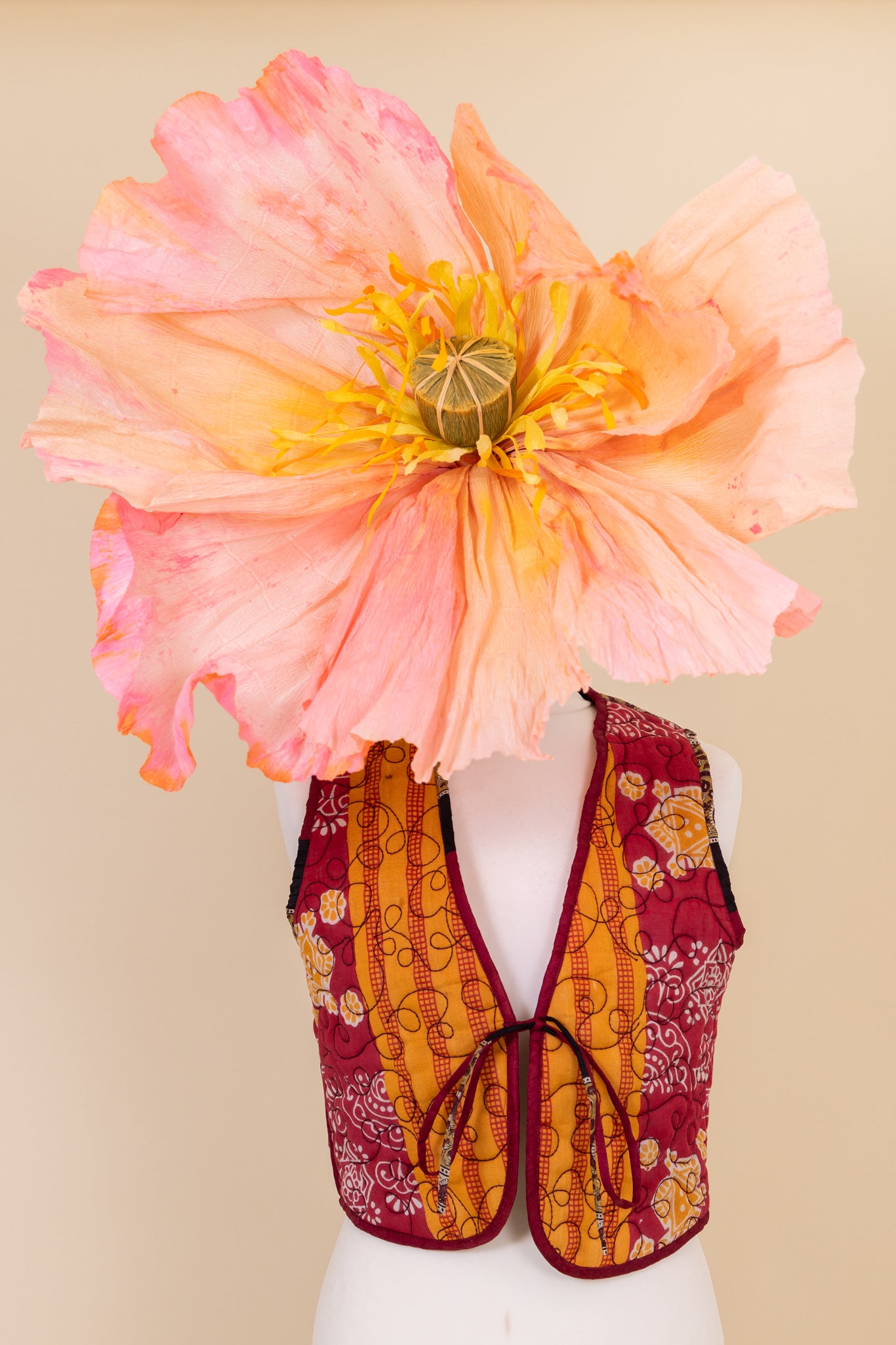 Melissa Silk Reversible Waistcoat M - 052