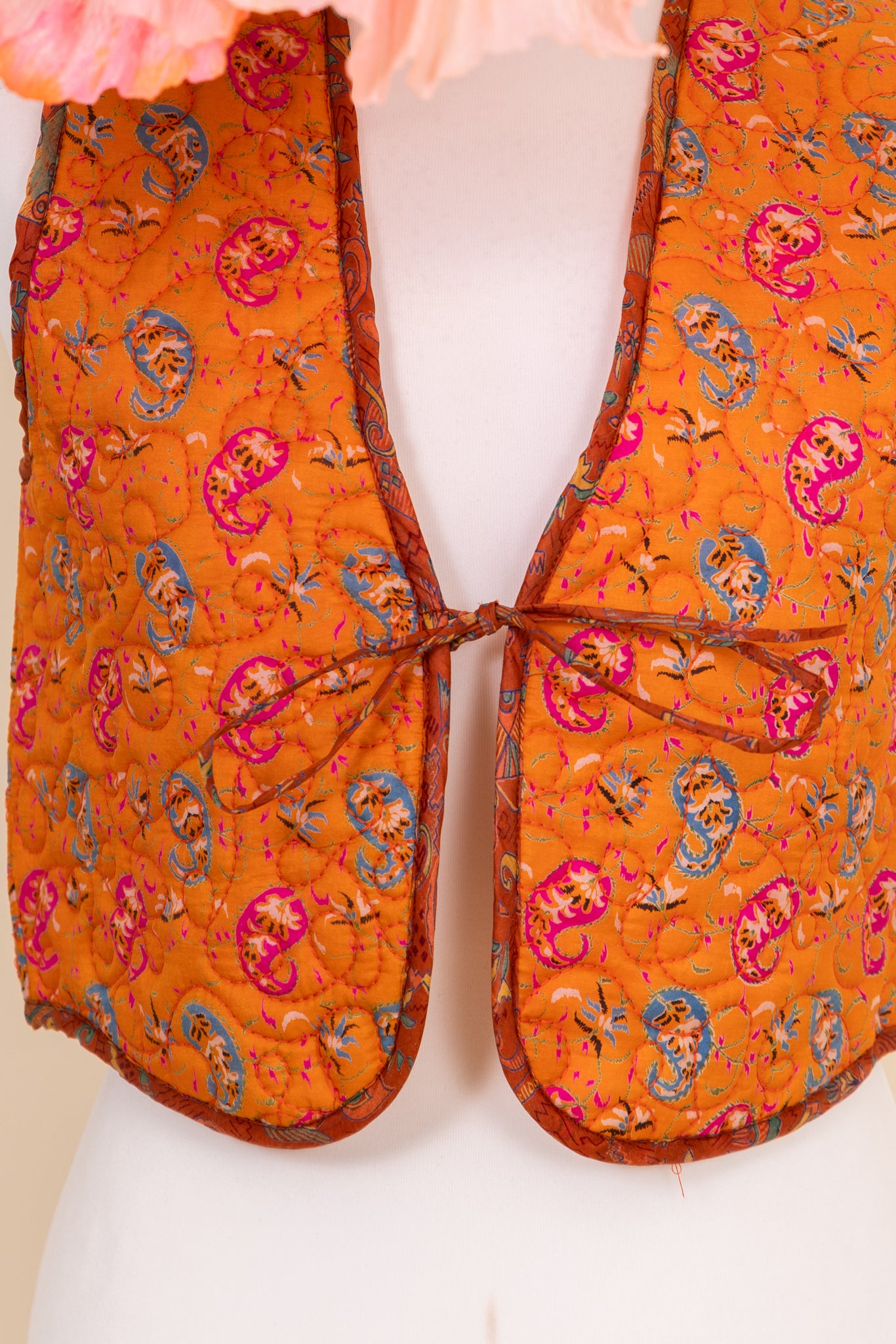 Melissa Silk Reversible Waistcoat XS - 009