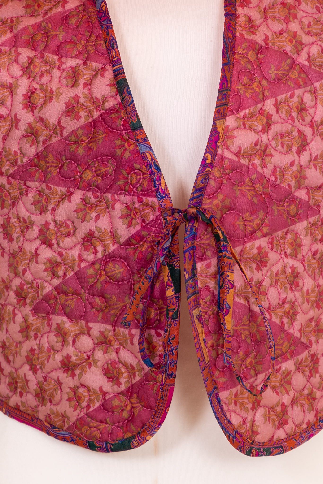 Chaleco reversible de seda Melissa XL - 26
