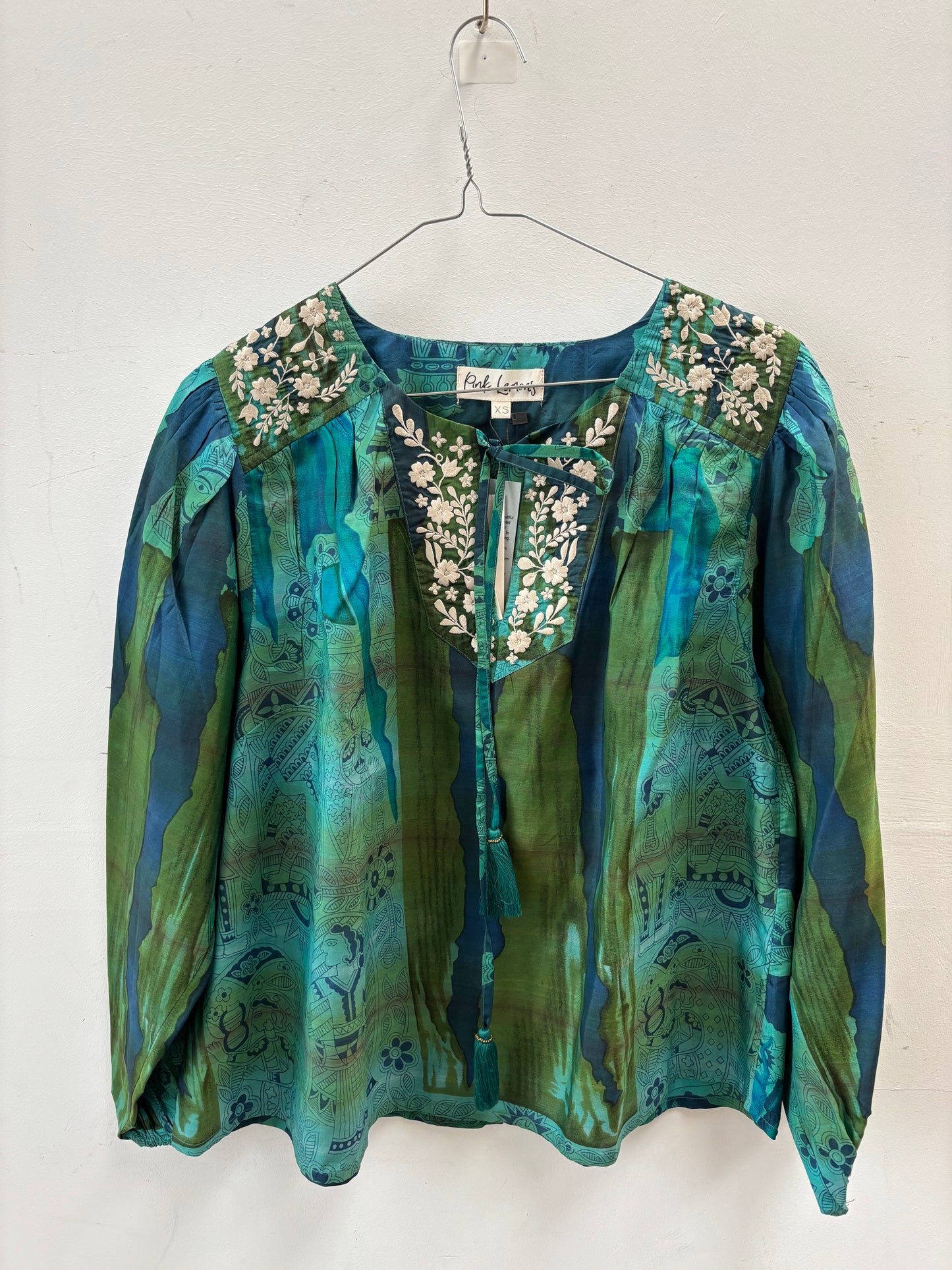 Lolita Embroidered Silk Blouse 005 - XS