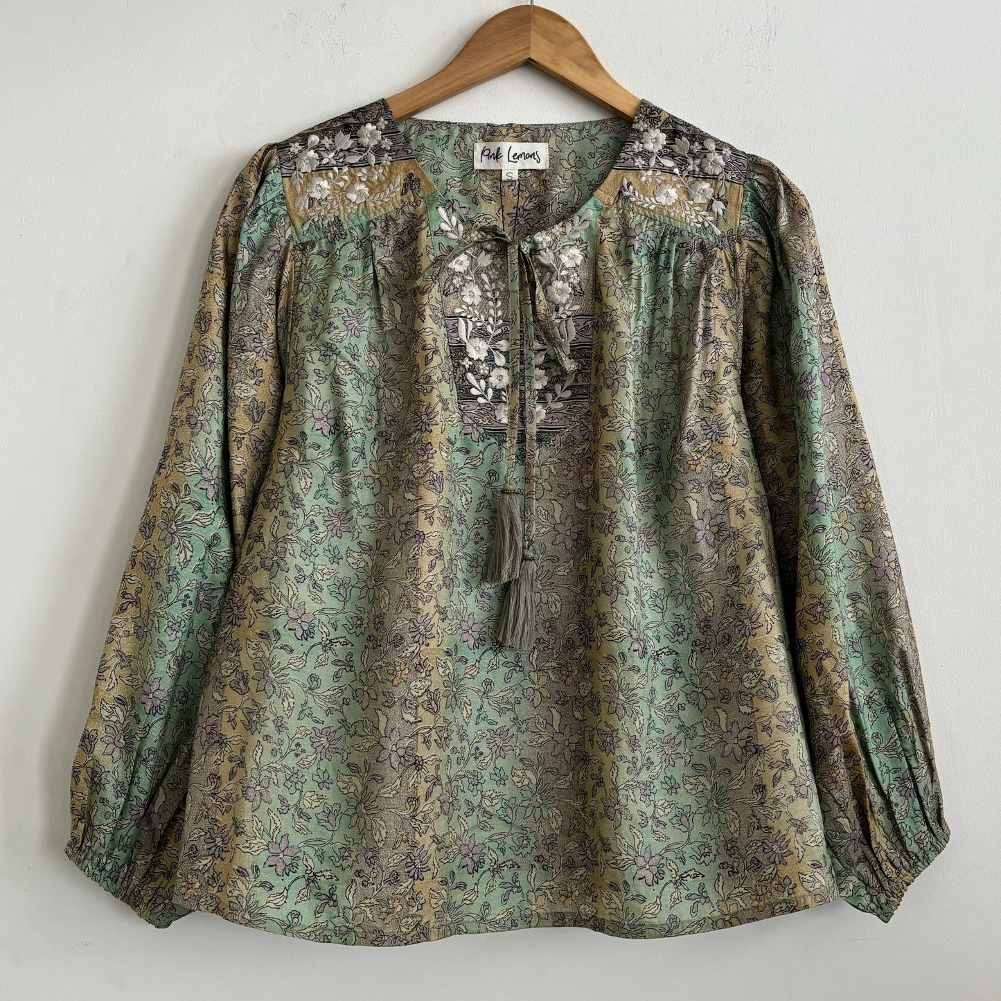 Lolita Embroidered Silk Blouse 187