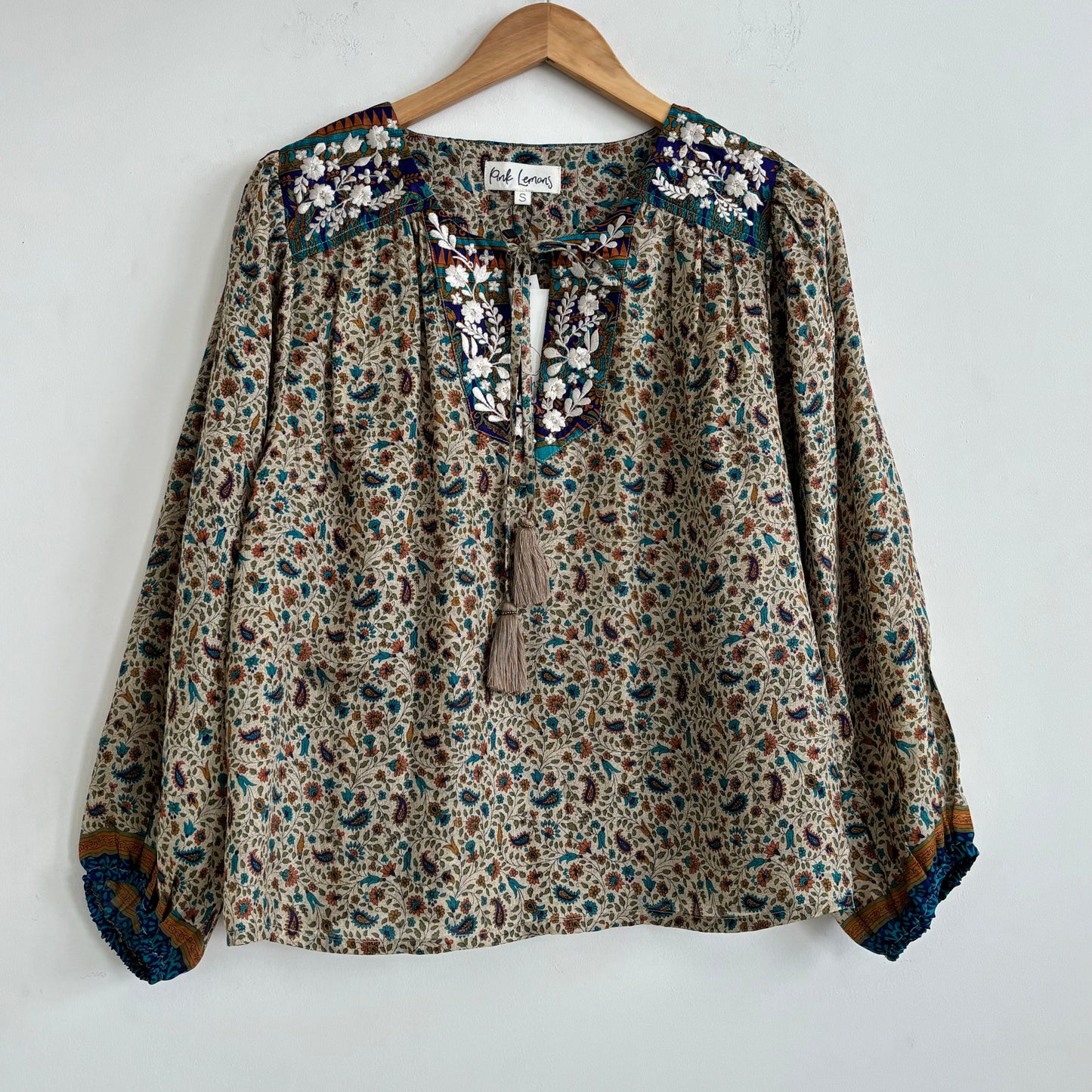 Lolita Embroidered Silk Blouse 183