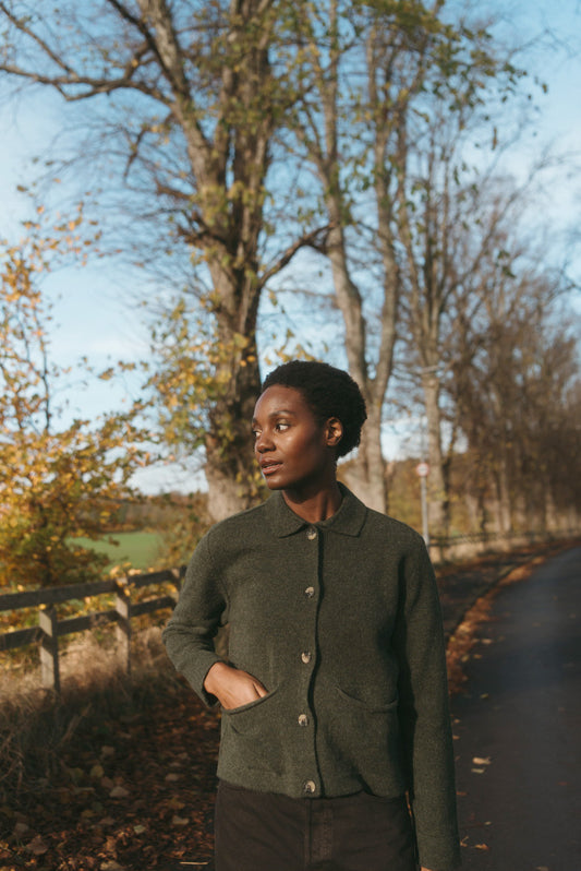 Brora Ladies Jacket - Green Lichen