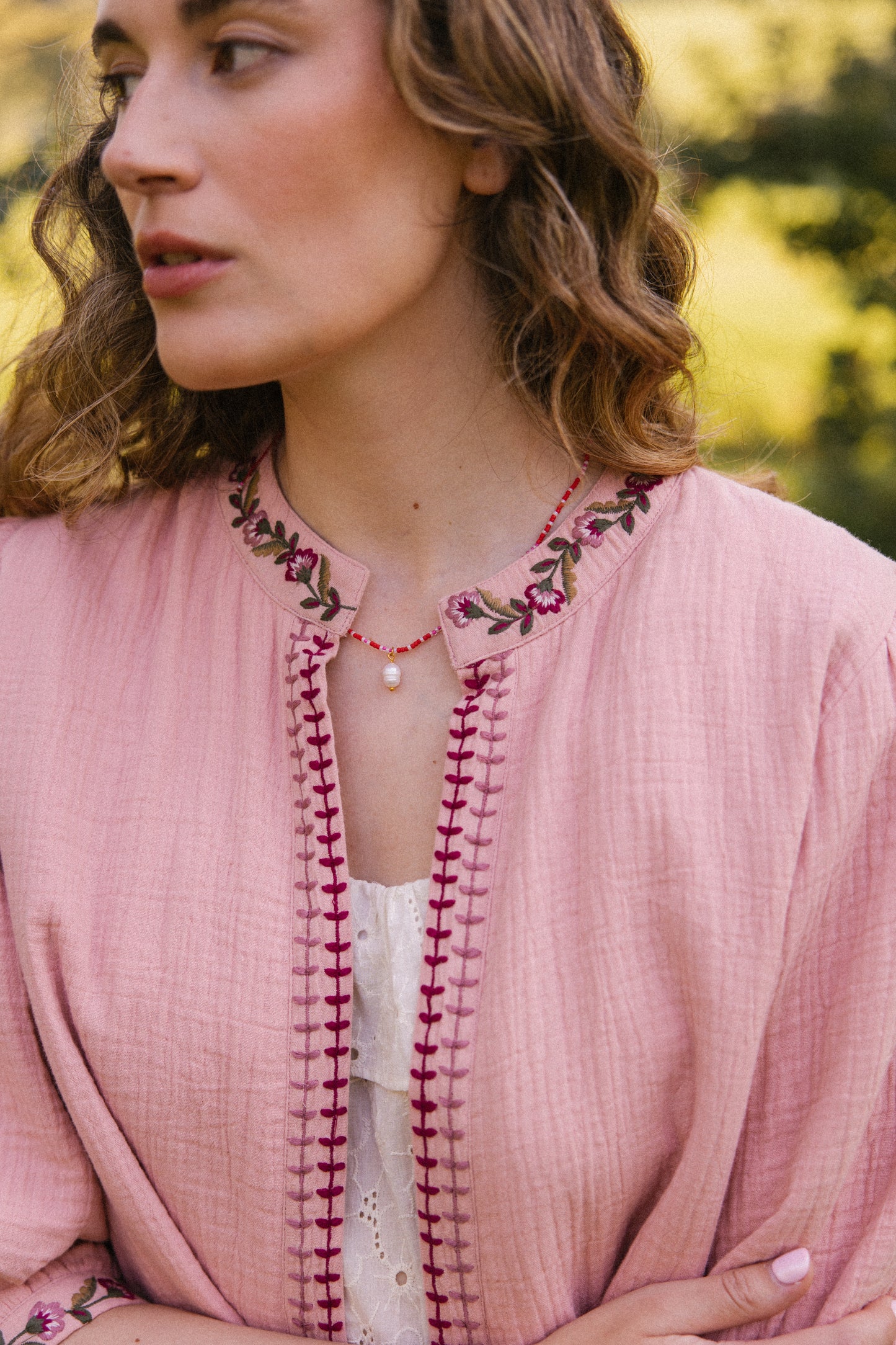 Chaqueta Bolero Rosie - Rosa empolvado