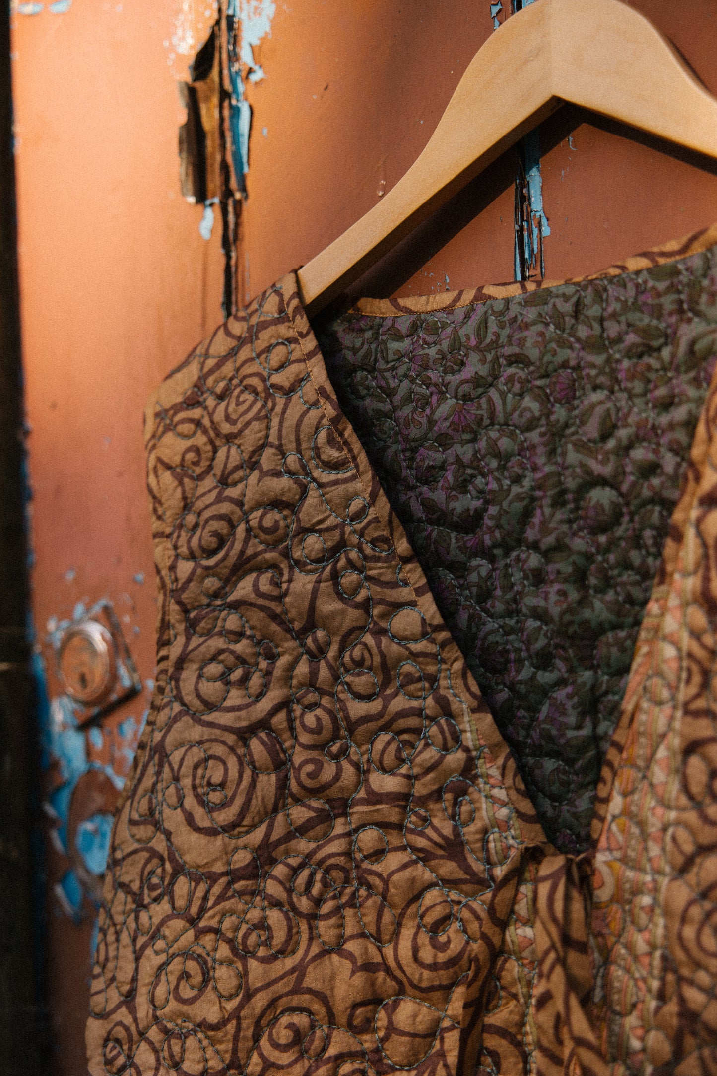 Melissa Cotton & Silk Reversible Waistcoat XL - 055