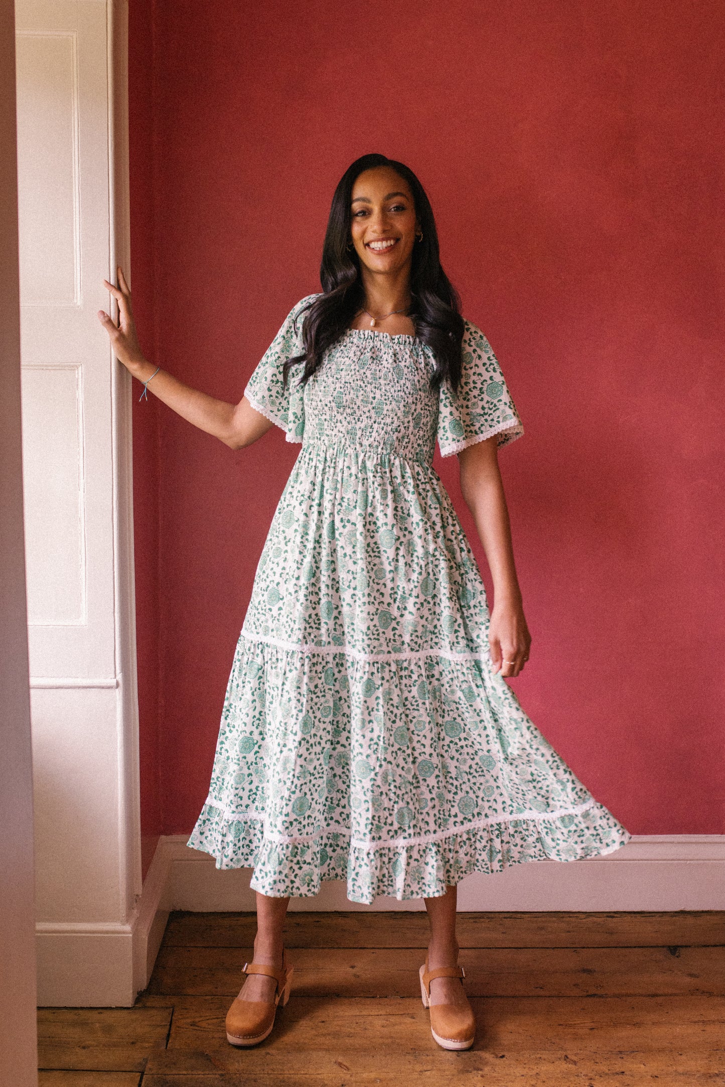 Mona Dress - Petala Green
