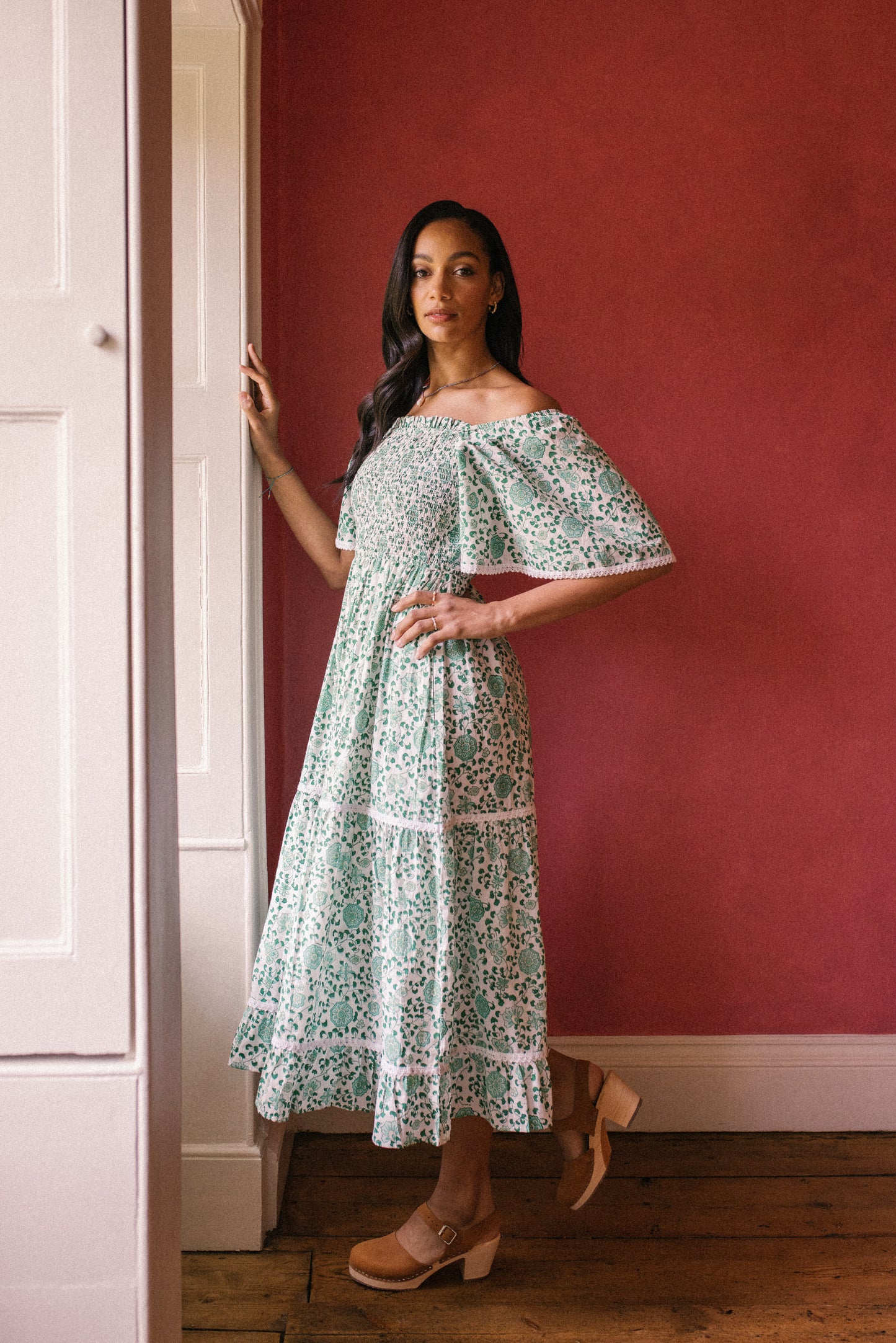 Mona Dress - Petala Green