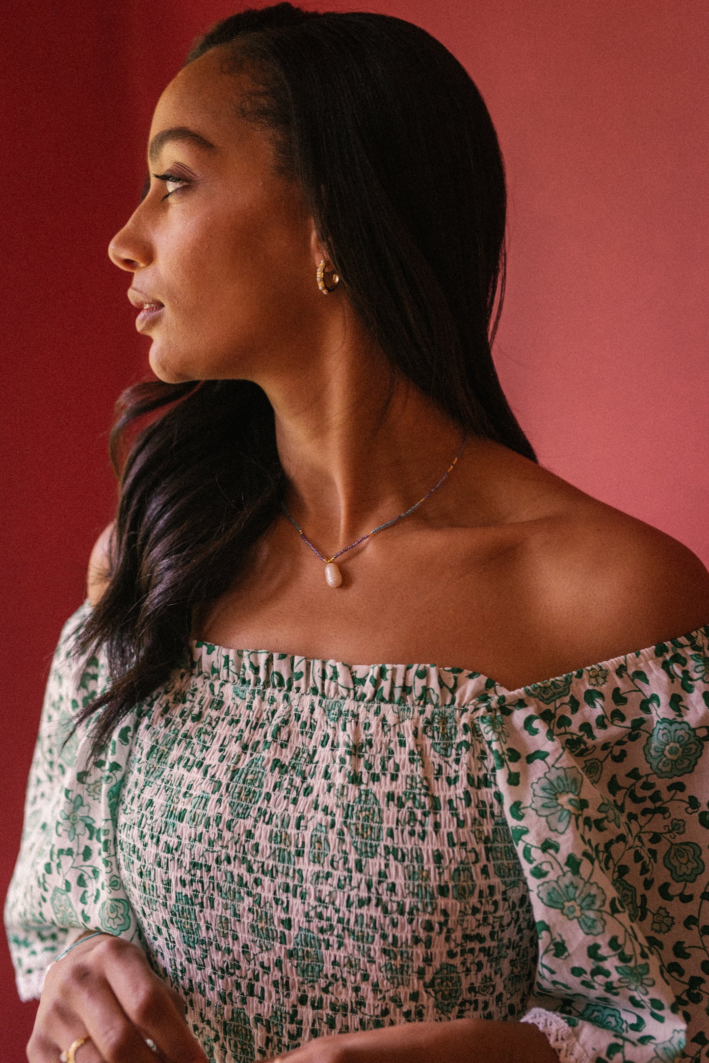 Mona Dress - Petala Green