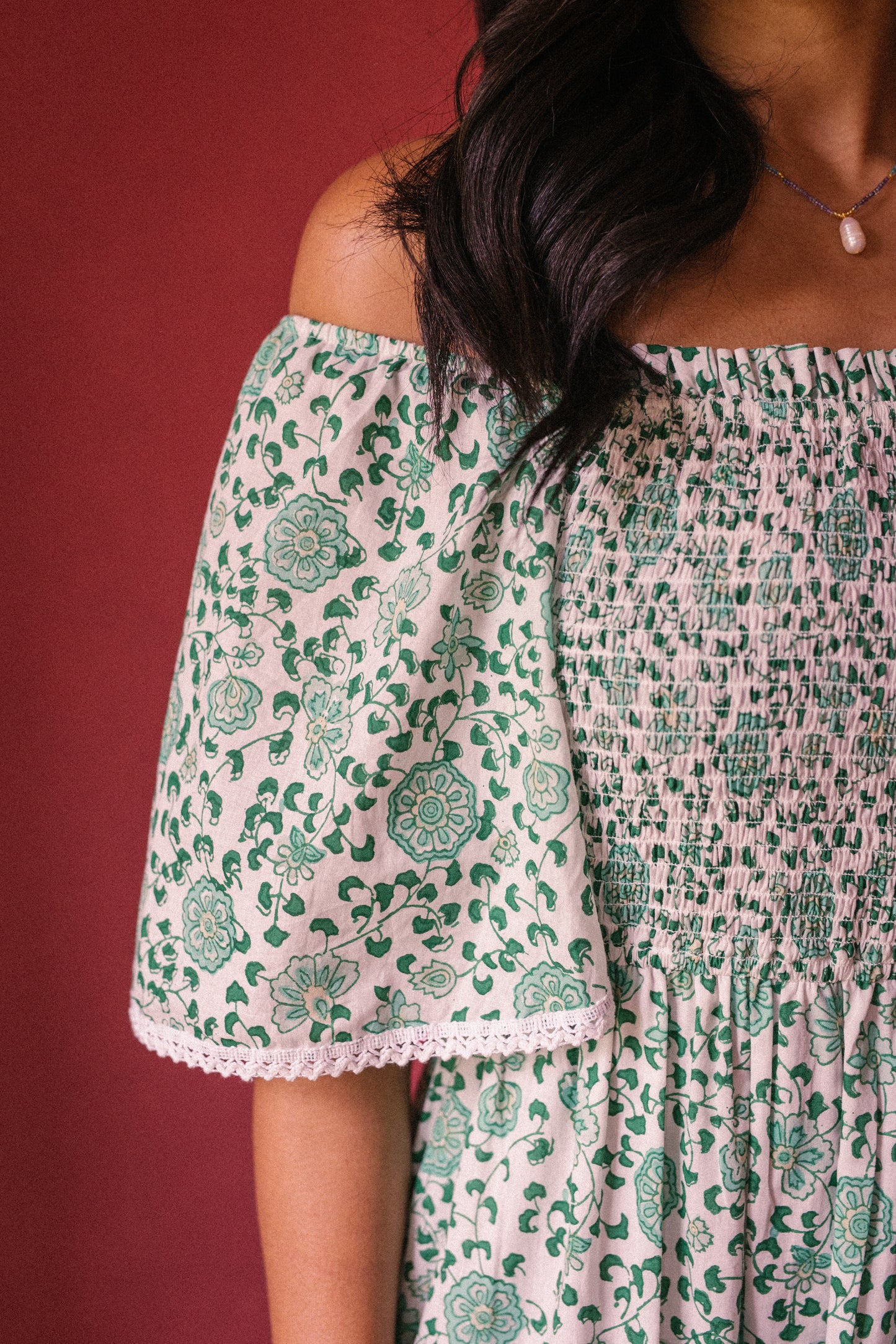 Mona Dress - Petala Green