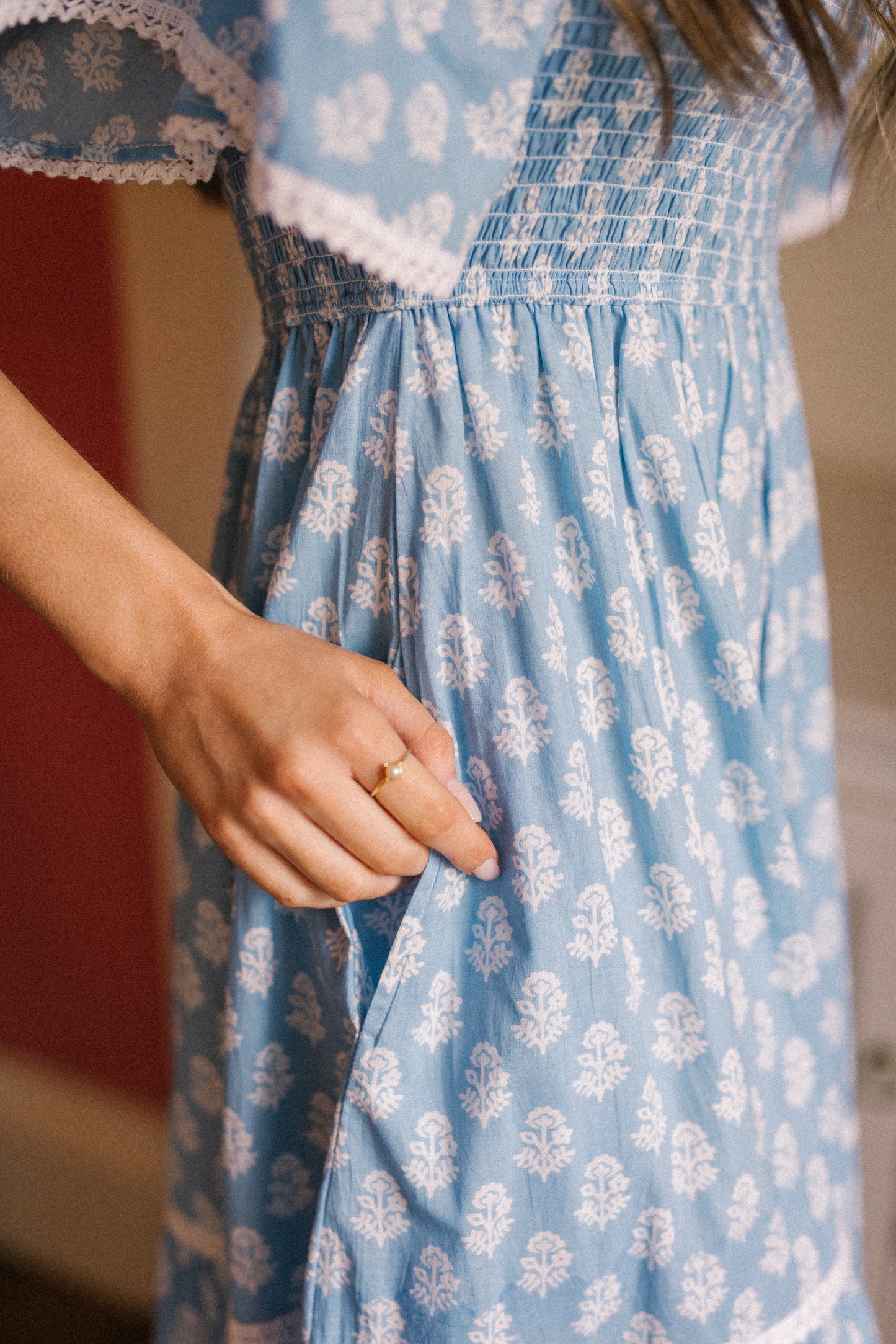 Vestido Mona - Azul Vintage