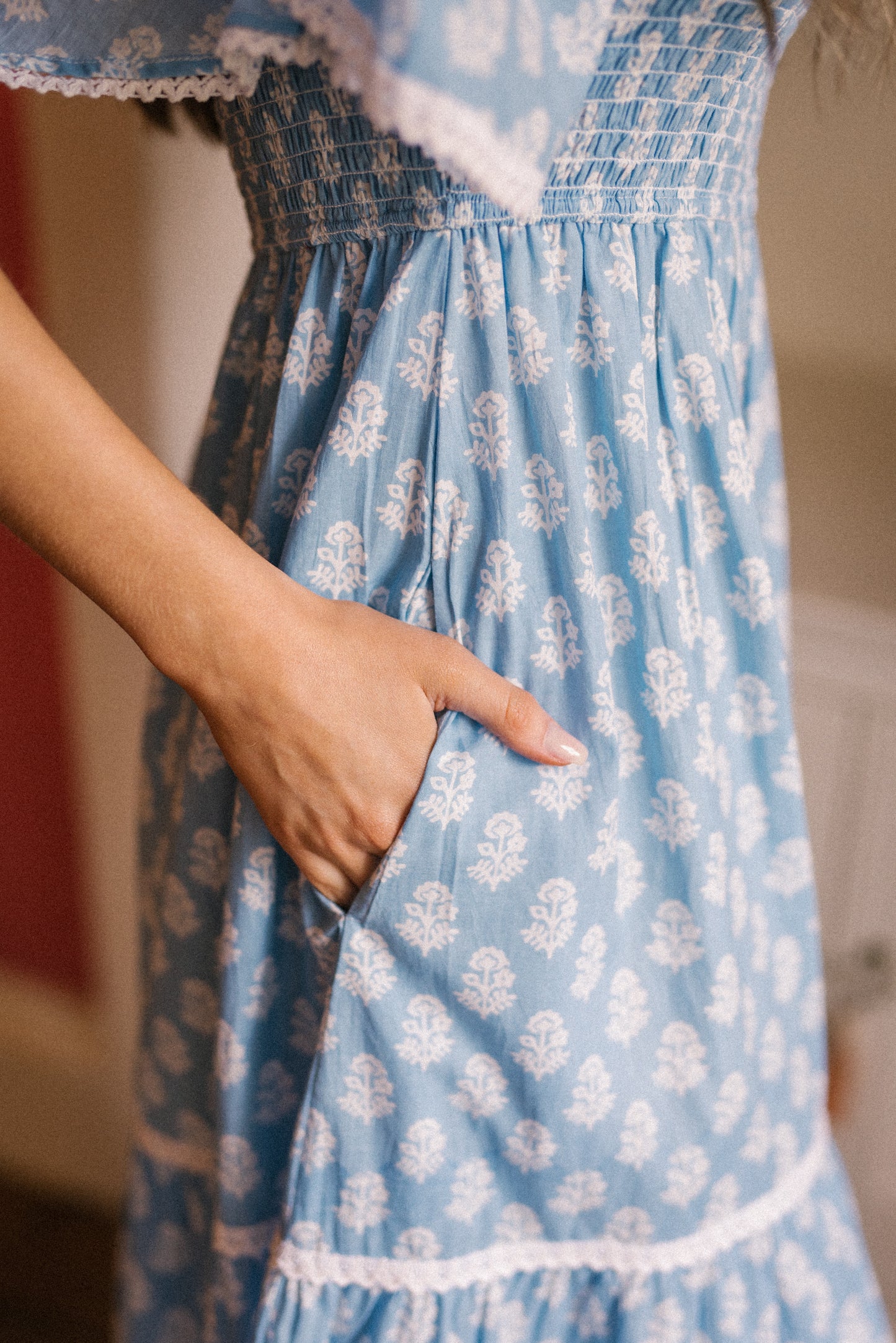 Vestido Mona - Azul Vintage