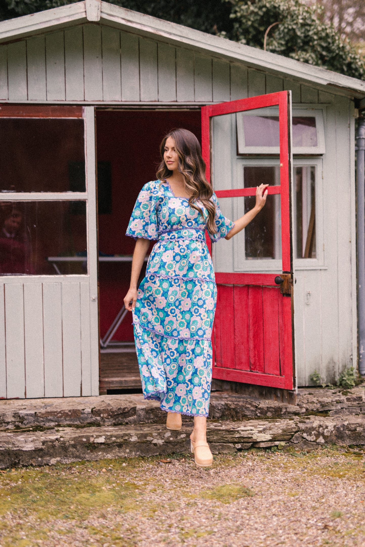 Nixie Dress - Retro Blue