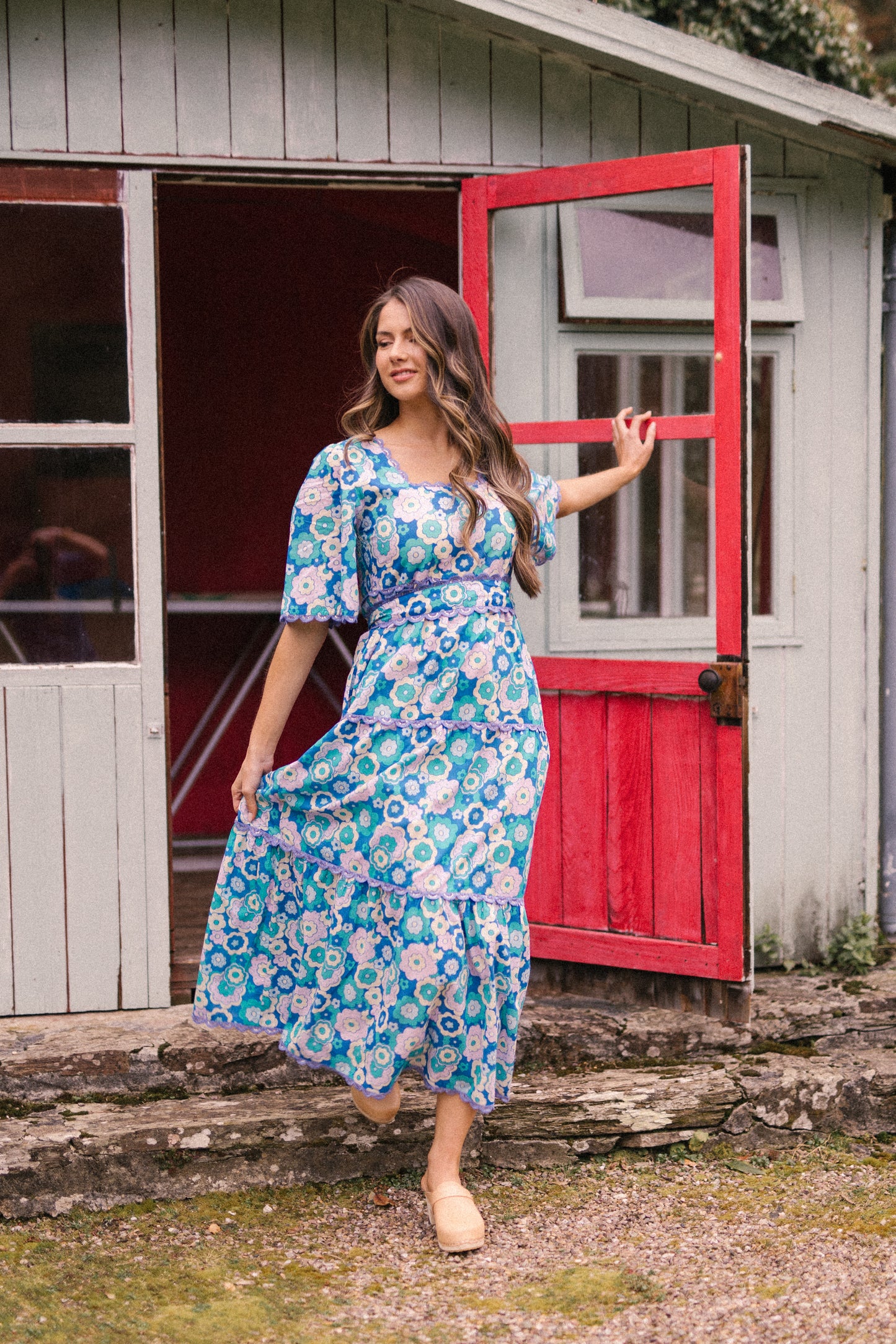 Nixie Dress - Retro Blue