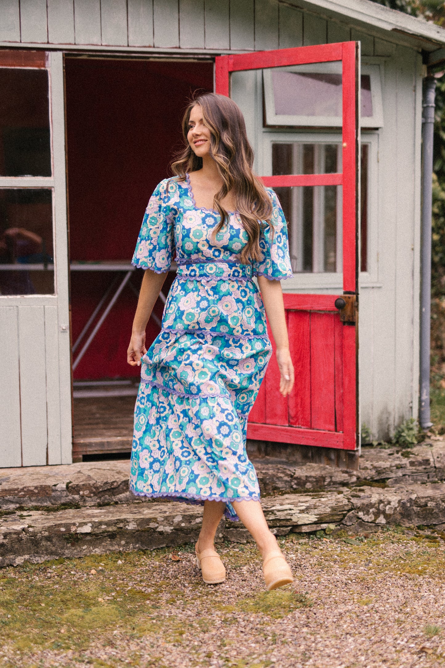 Nixie Dress - Retro Blue