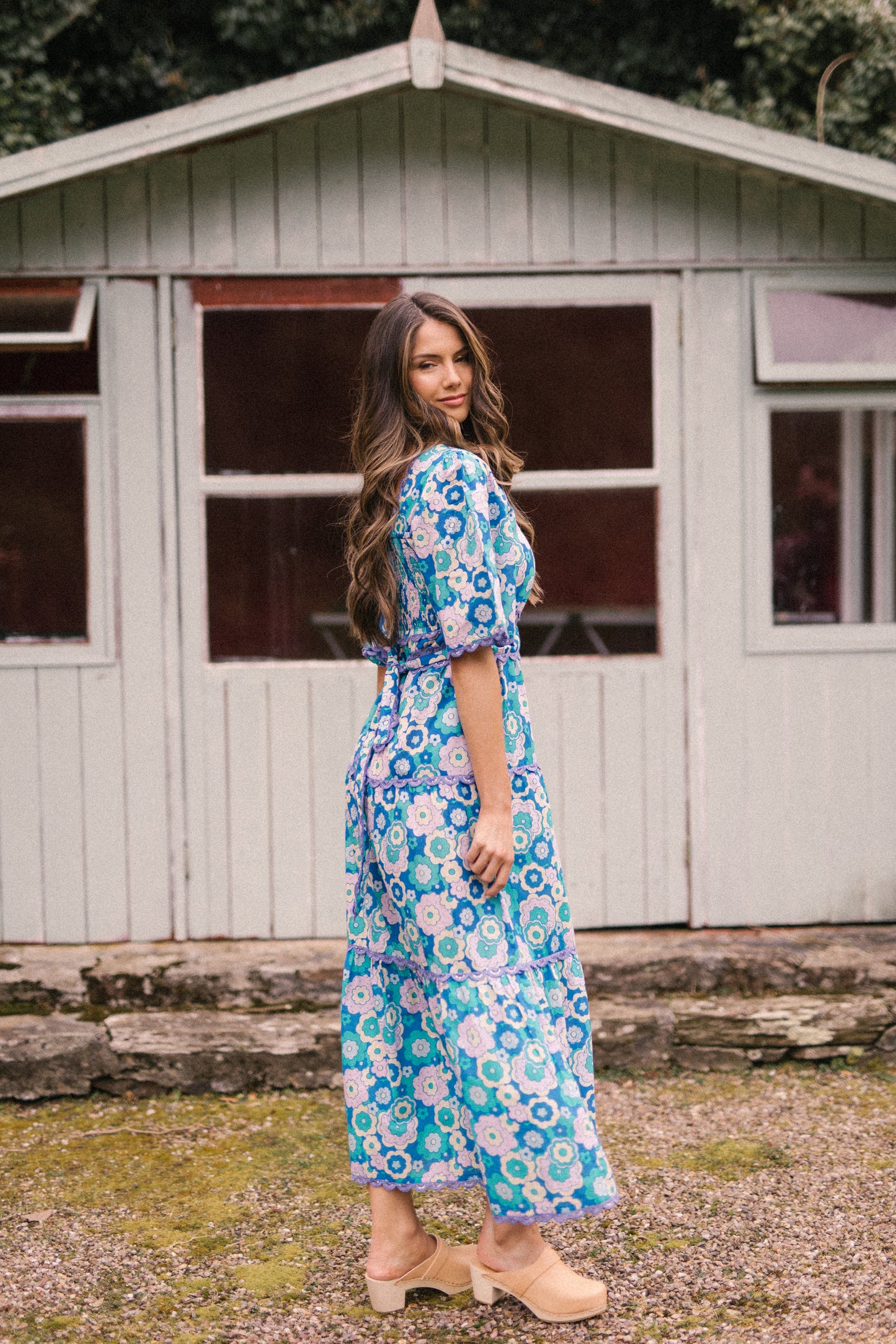 Nixie Dress - Retro Blue