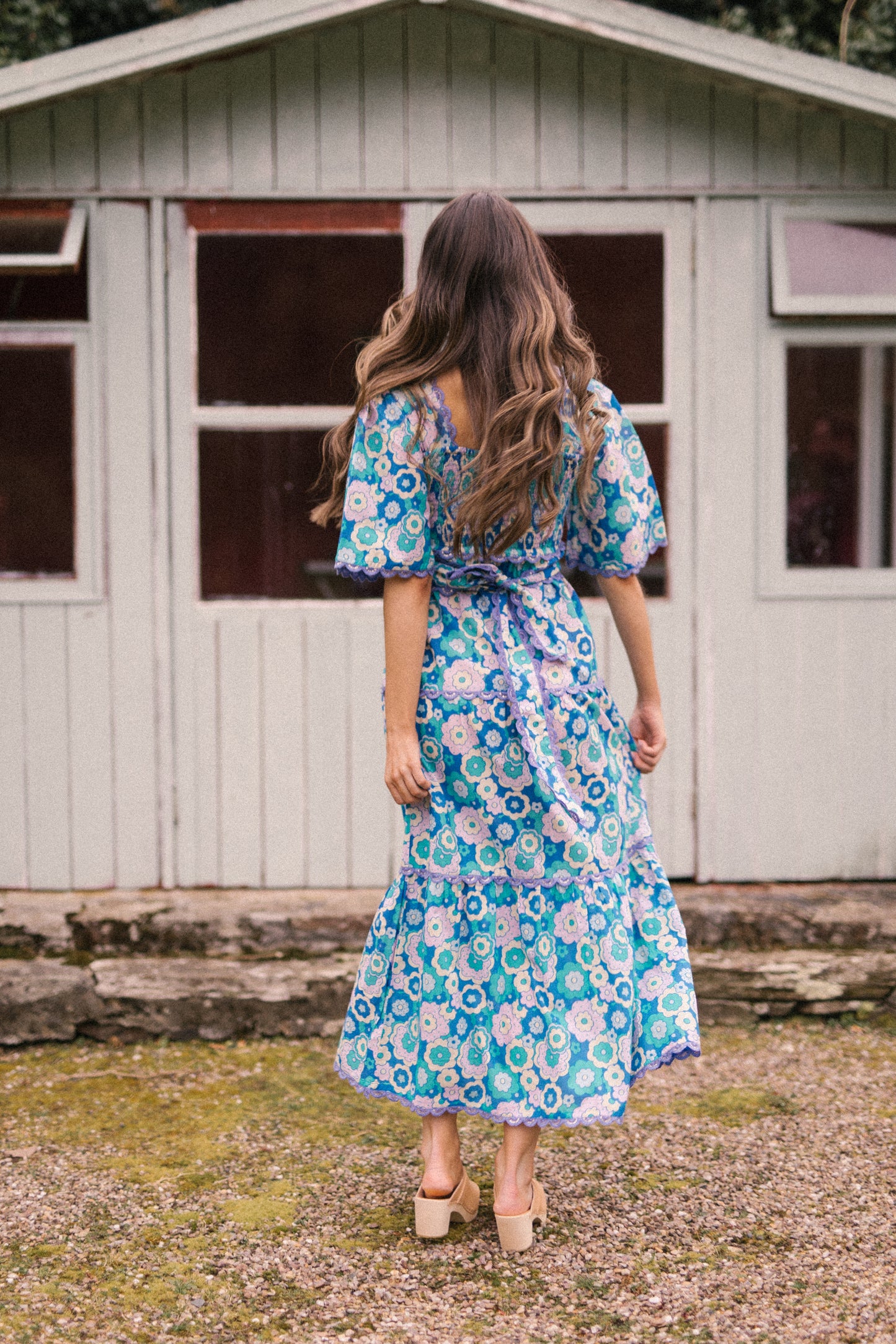 Nixie Dress - Retro Blue
