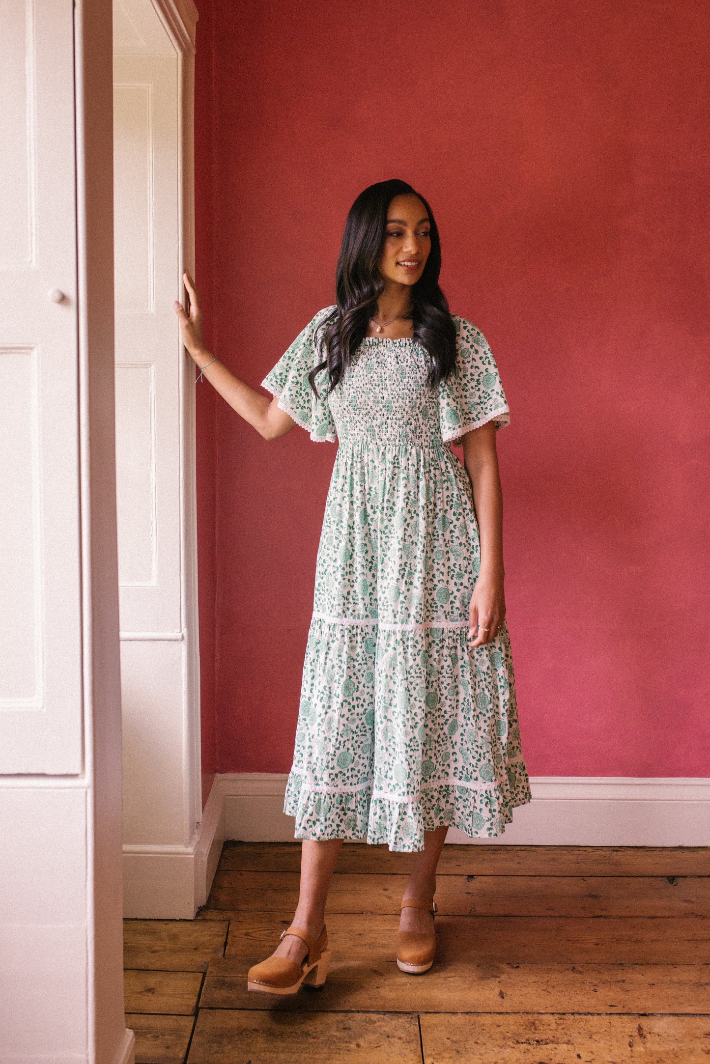Mona Dress - Petala Green