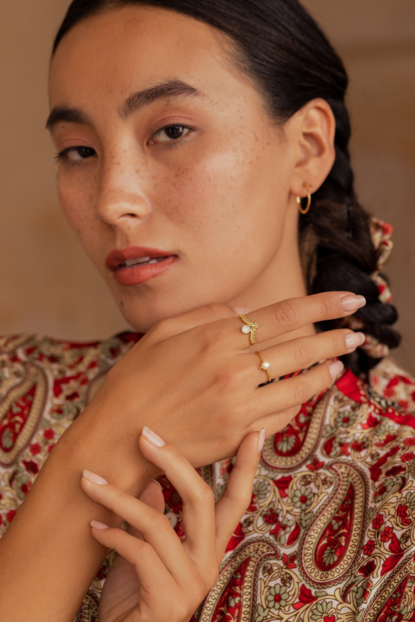 Anillo Oceanus - Perla de oro