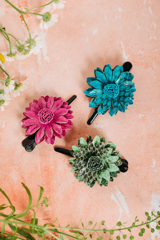 Leather Hair Clip