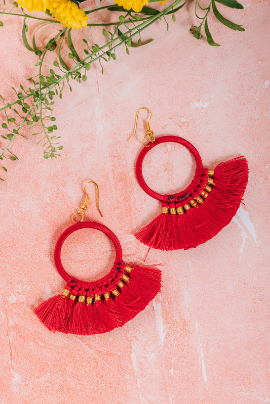 Pendientes de borlas