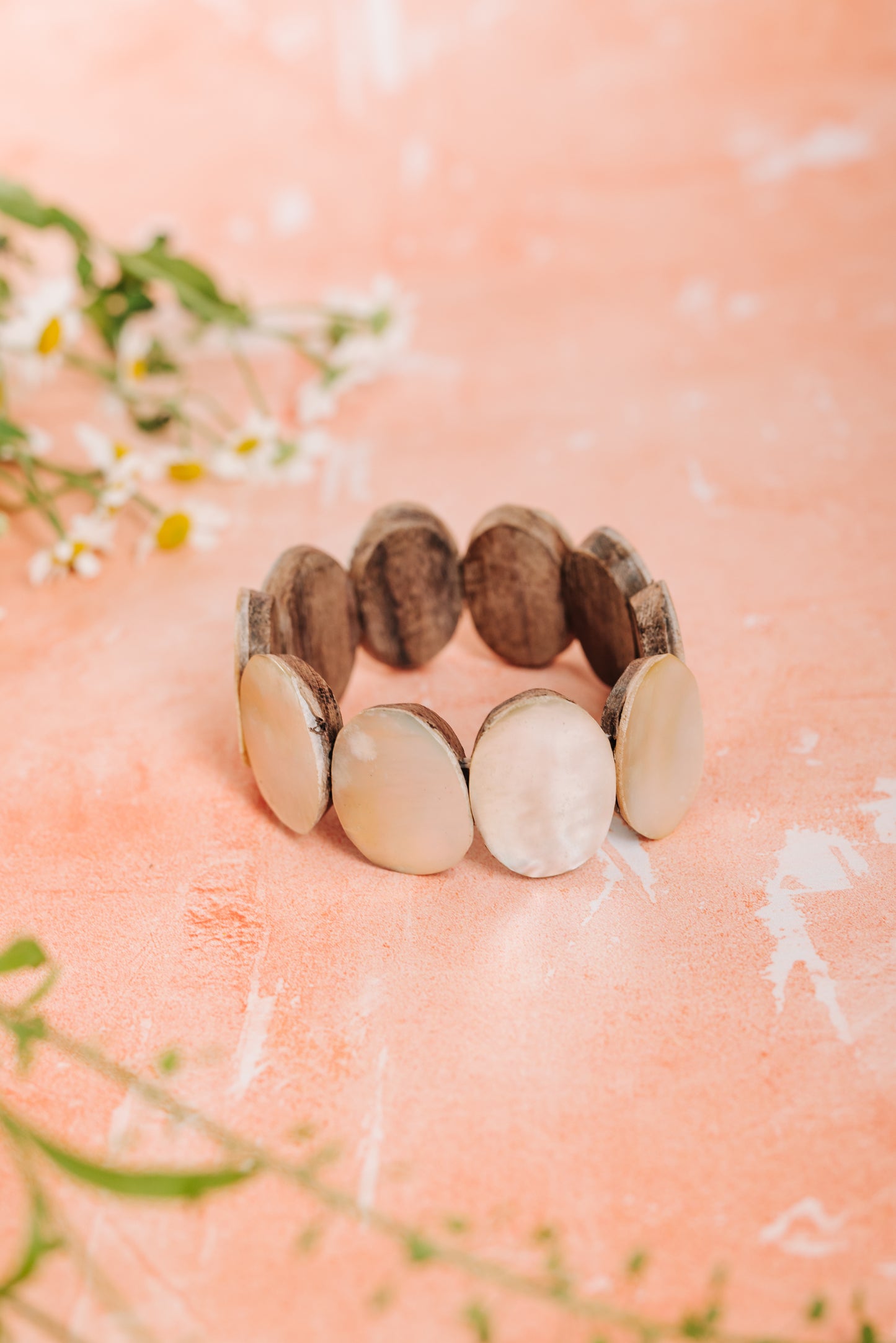 Shell & Coconut Bracelet - Mother of Pearl