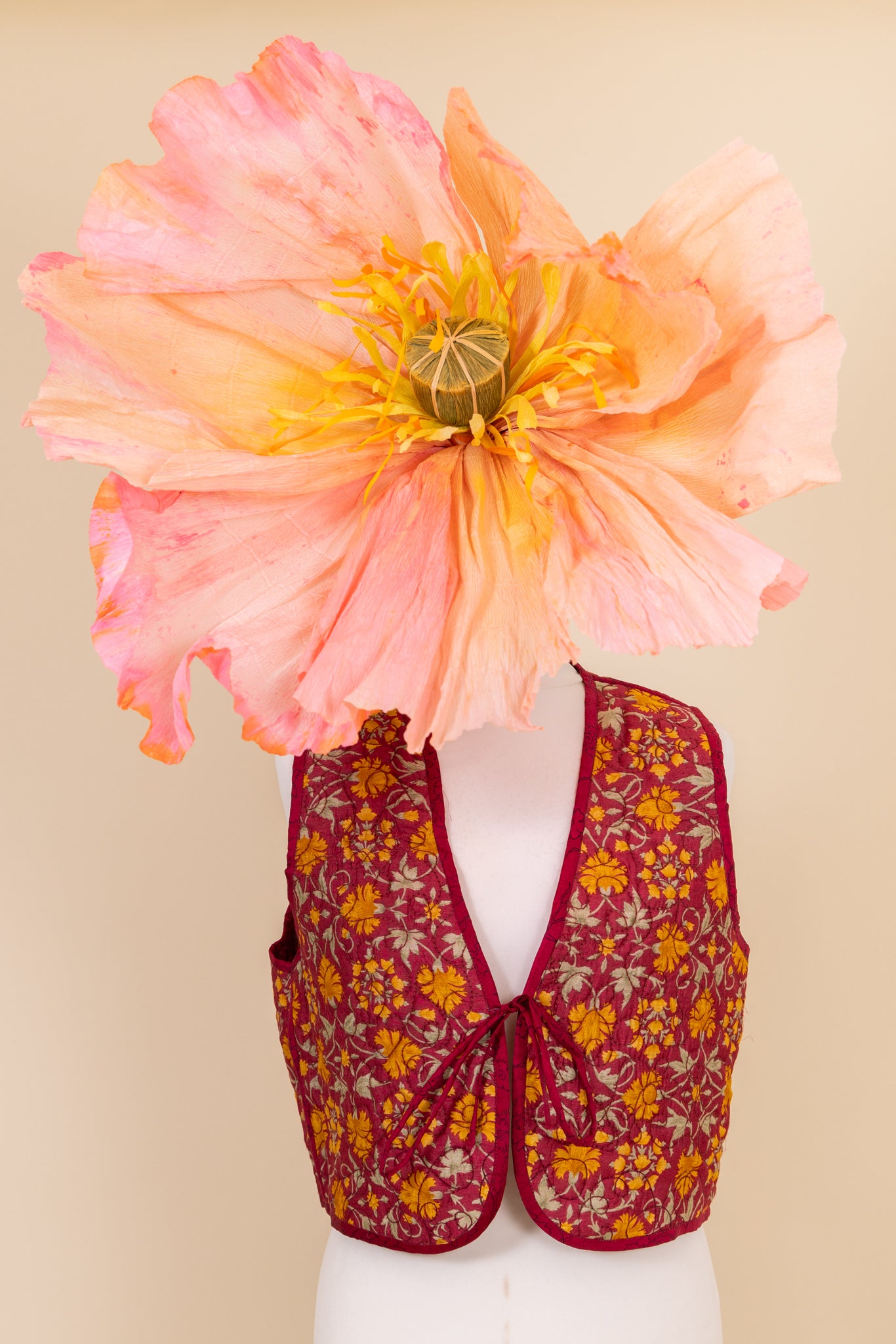 Melissa Silk Reversible Waistcoat M - 045