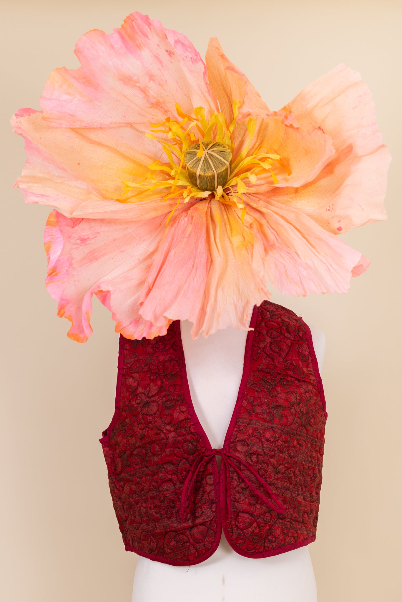 Melissa Silk Reversible Waistcoat M - 045