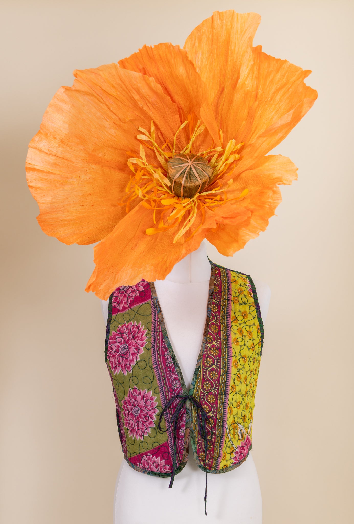 Melissa Silk Reversible Waistcoat S - 044