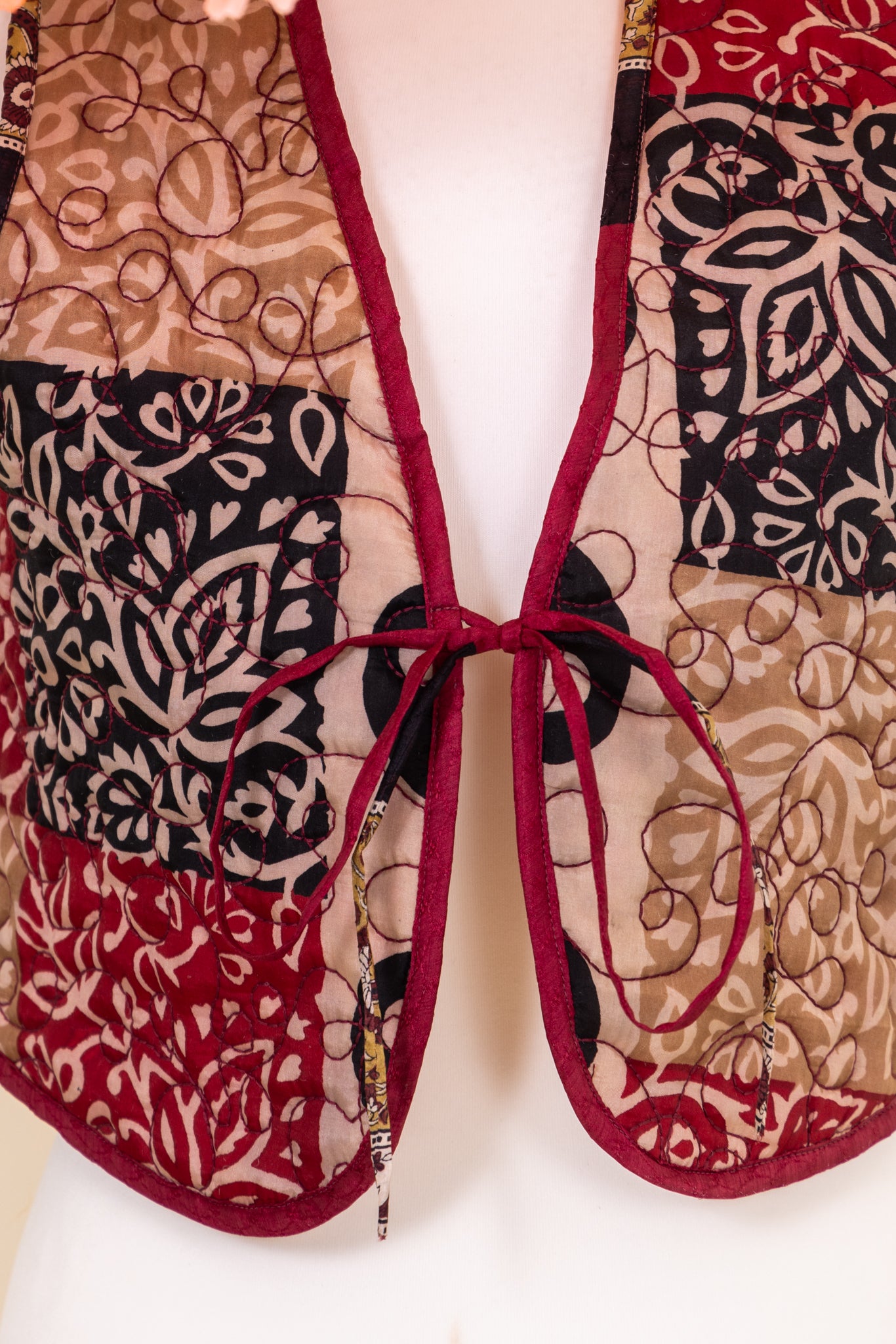 Melissa Silk Reversible Waistcoat M - 052