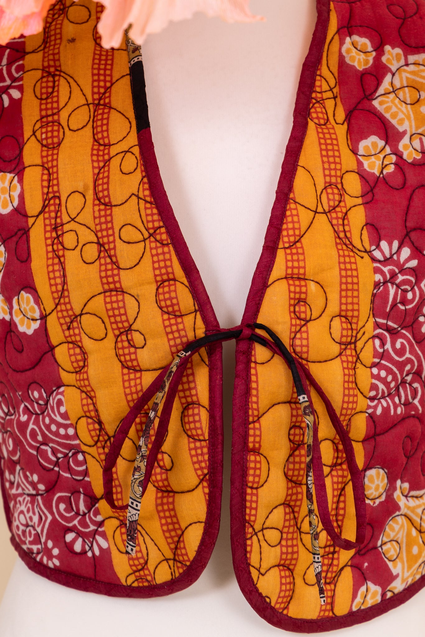 Melissa Silk Reversible Waistcoat M - 052