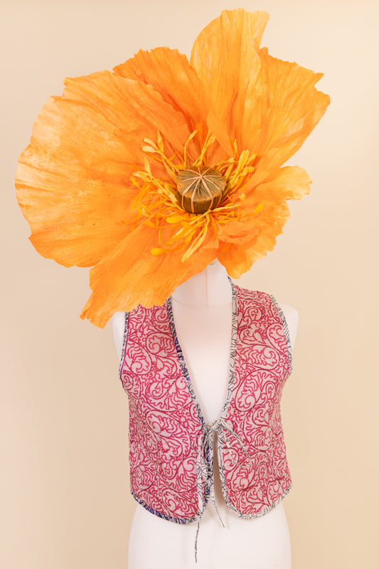 Melissa Silk Reversible Waistcoat S - 053