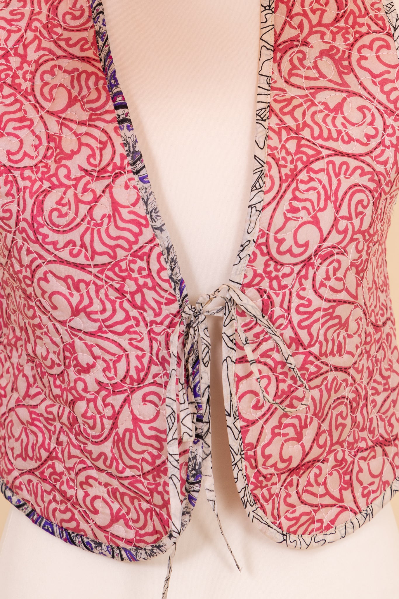 Melissa Silk Reversible Waistcoat S - 053