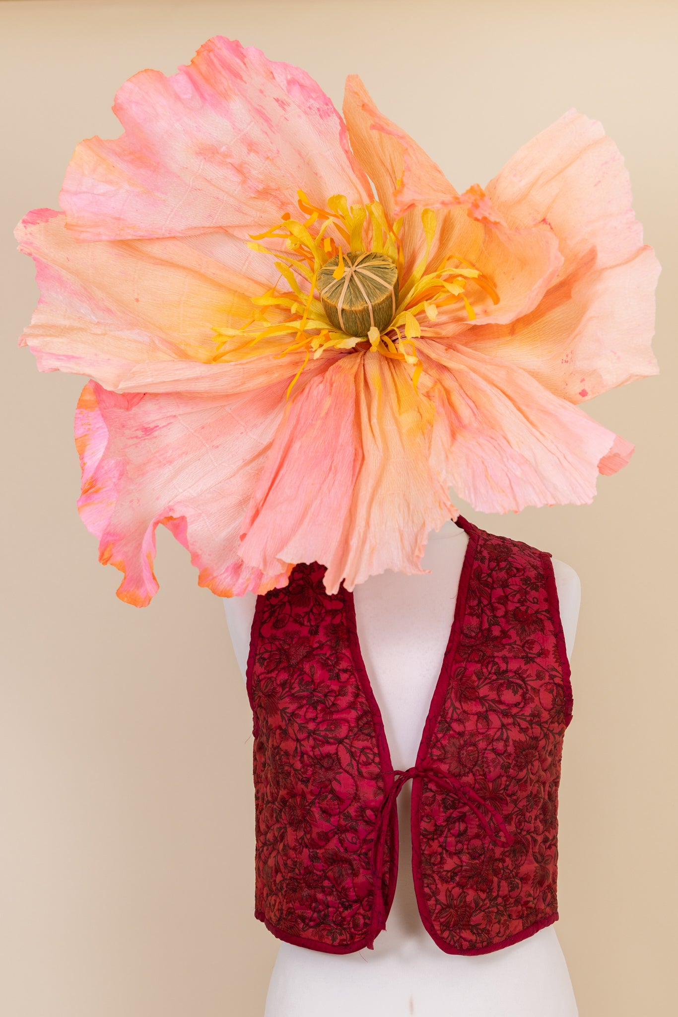 Melissa Silk Reversible Waistcoat L - 038