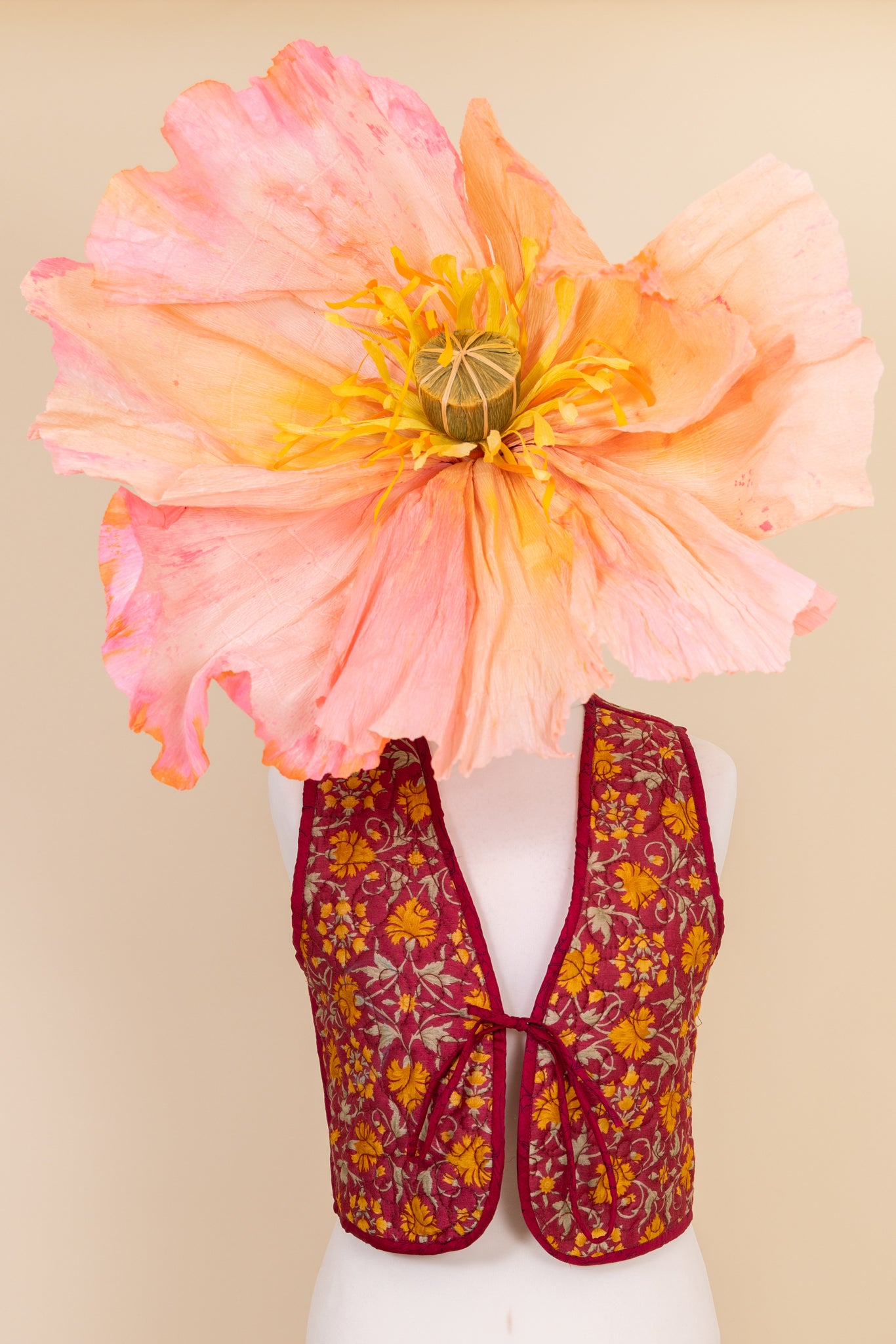 Melissa Silk Reversible Waistcoat L - 038