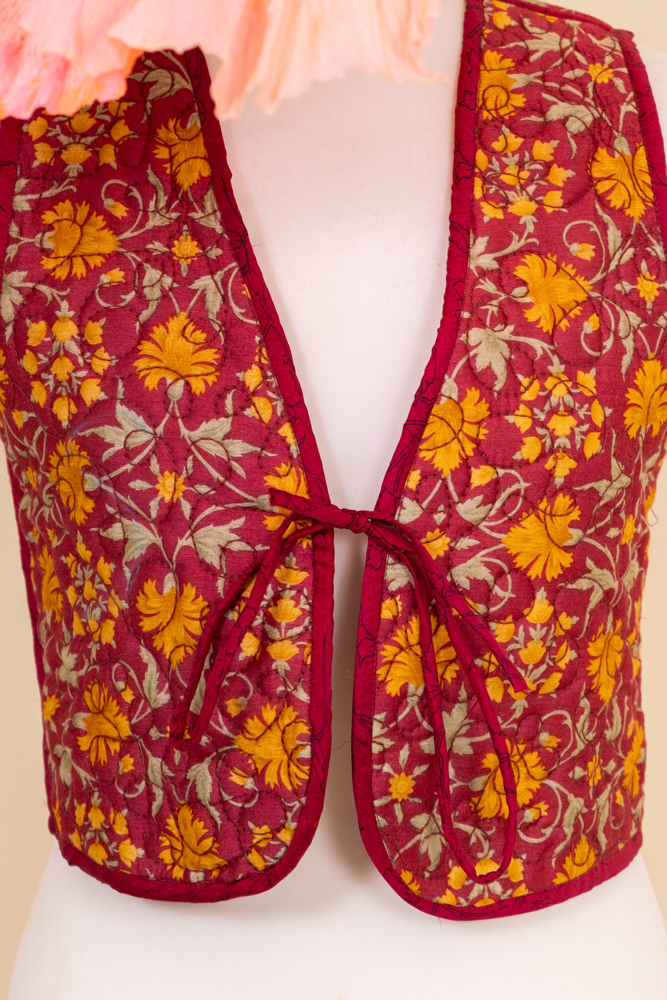 Melissa Silk Reversible Waistcoat L - 038