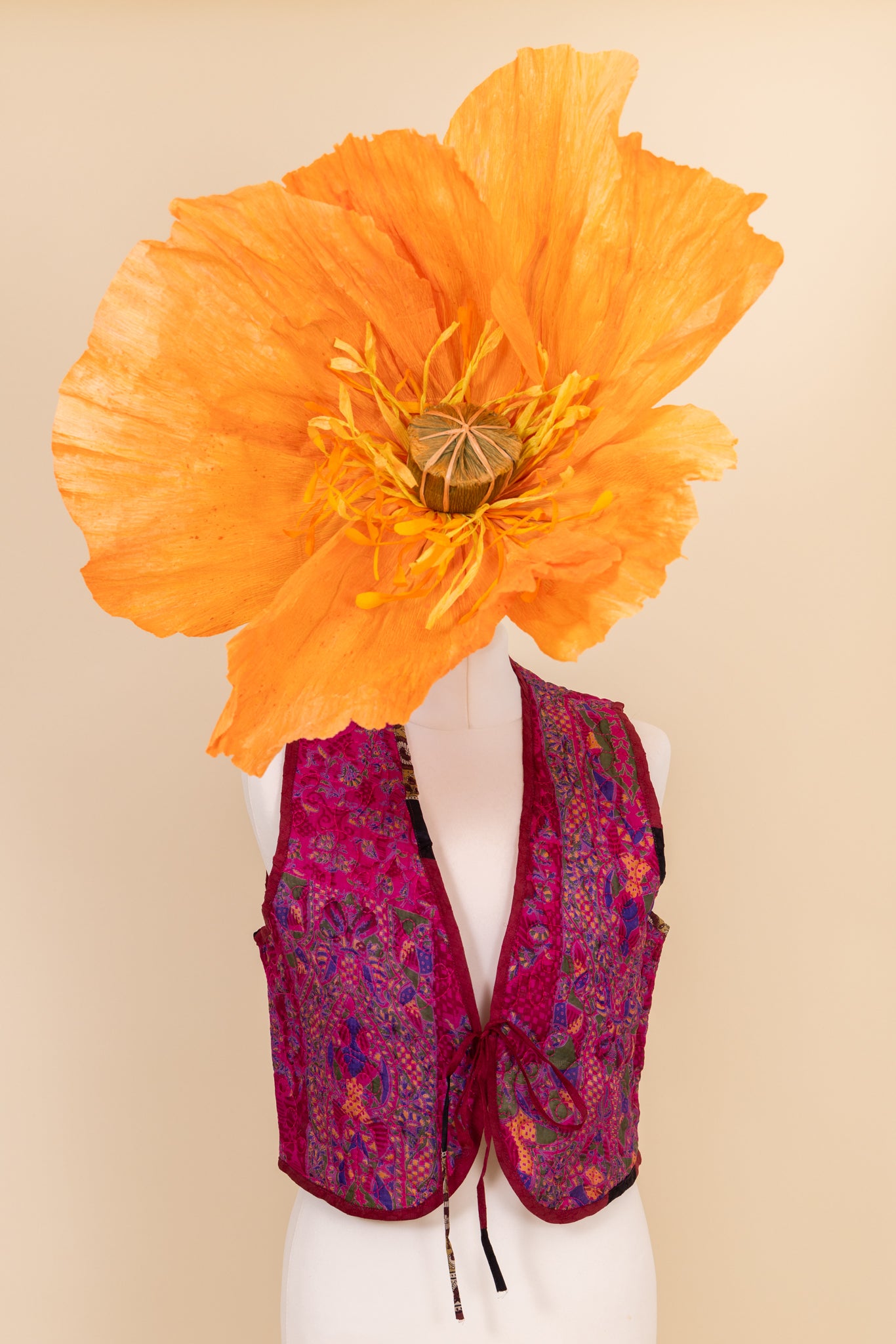Melissa Silk Reversible Waistcoat M - 051