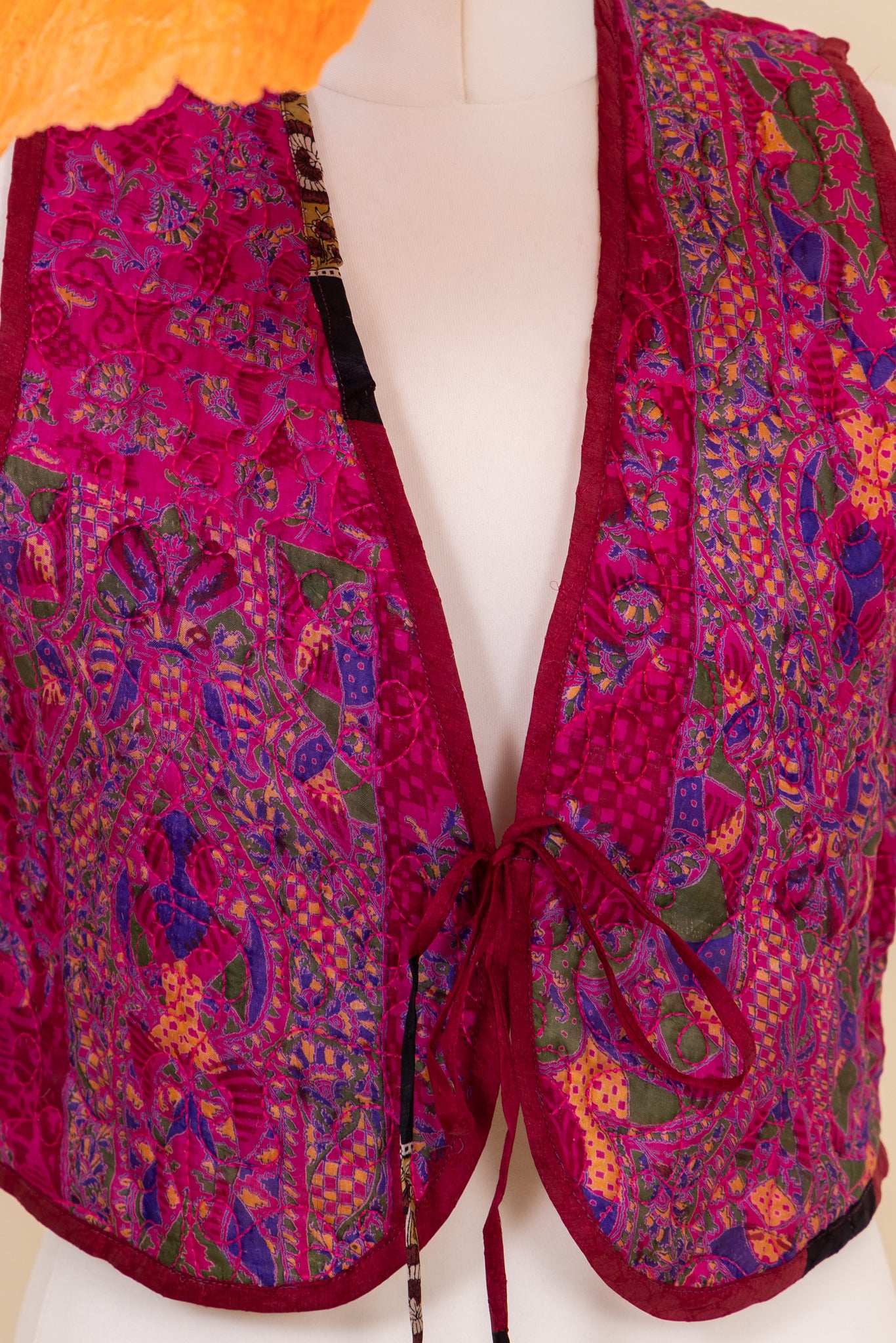 Melissa Silk Reversible Waistcoat M - 051