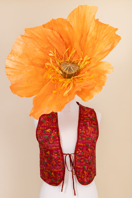 Melissa Silk Reversible Waistcoat S - 048
