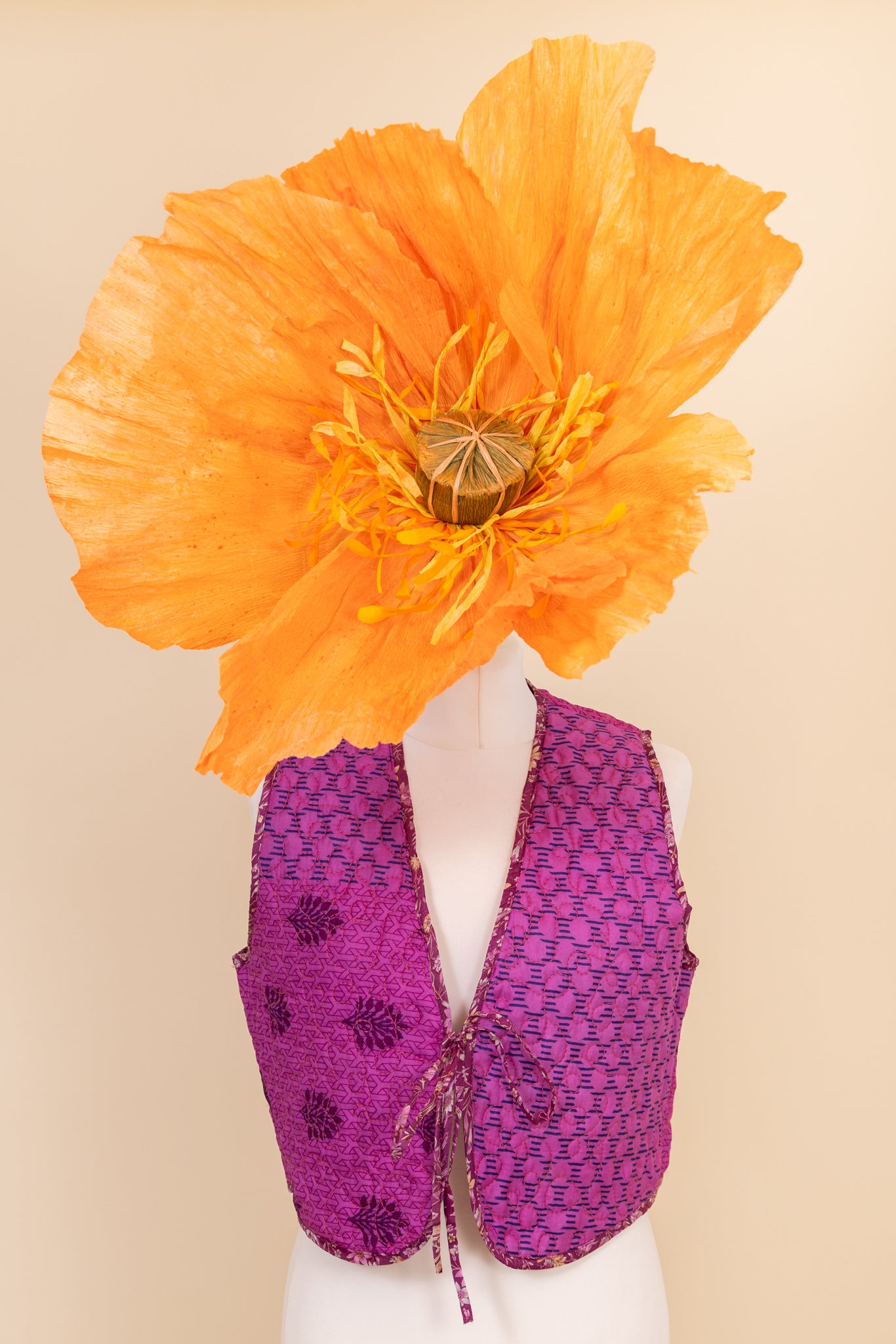 Melissa Silk Reversible Waistcoat M - 037