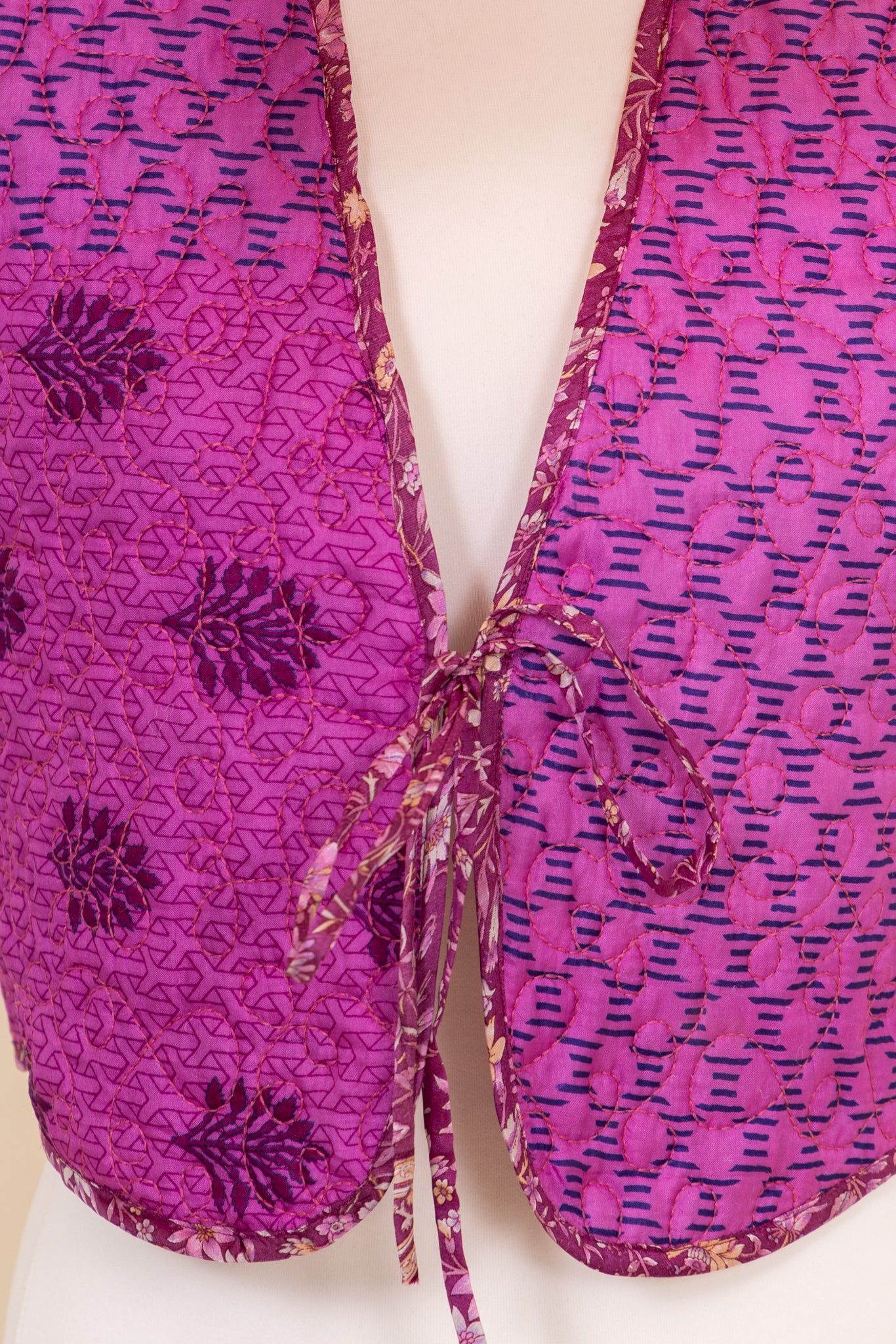 Melissa Silk Reversible Waistcoat M - 037