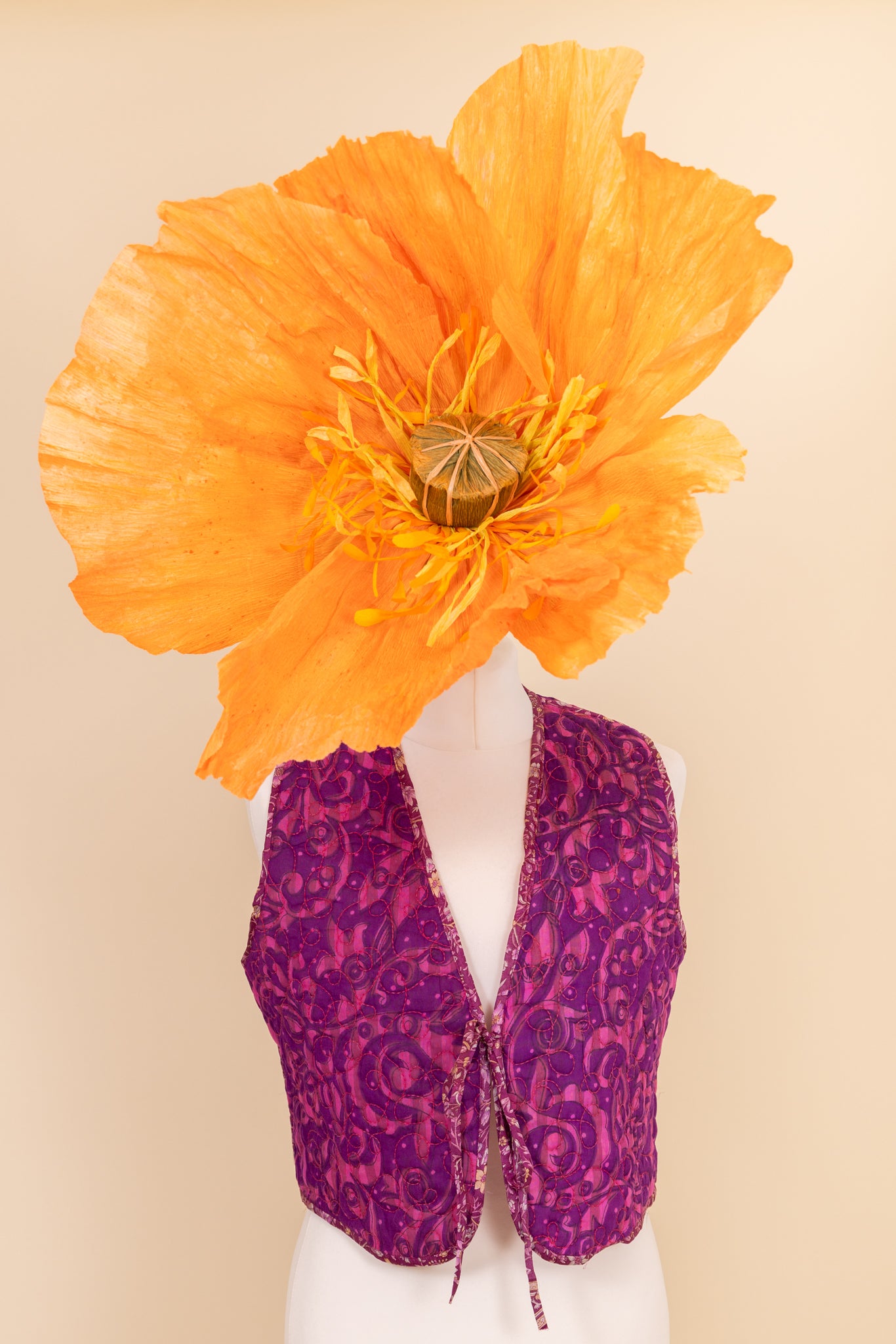 Melissa Silk Reversible Waistcoat M - 037