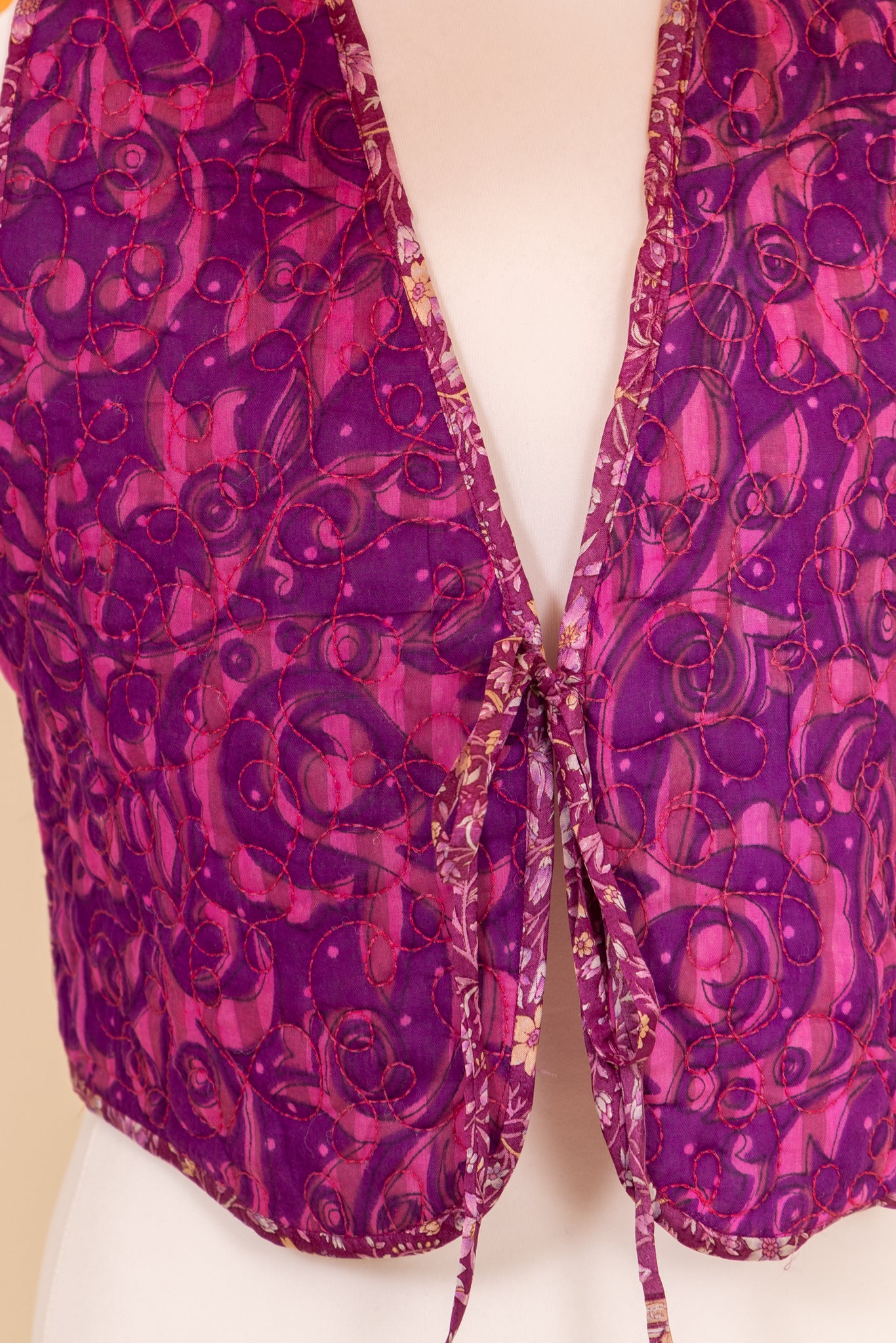 Melissa Silk Reversible Waistcoat M - 037