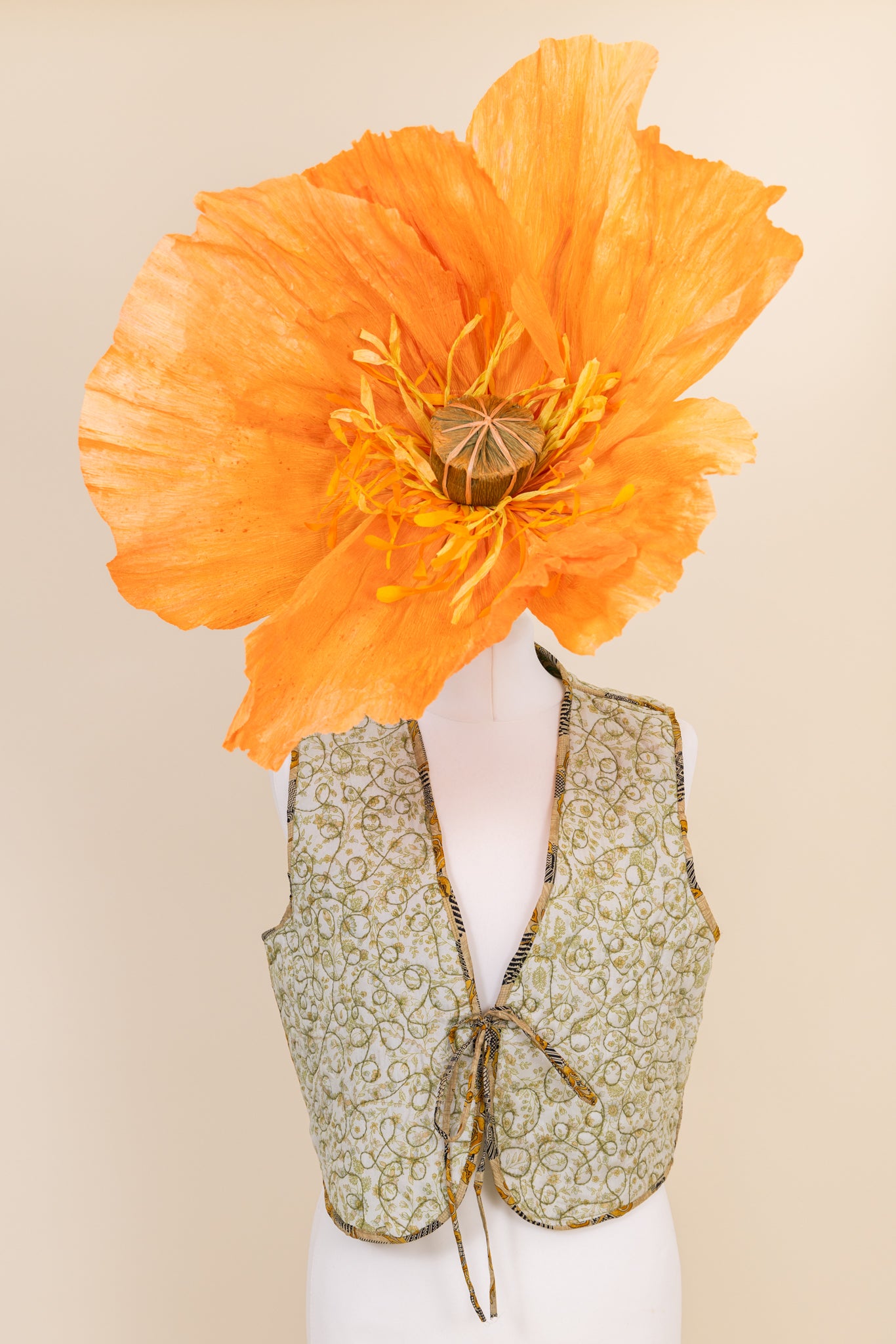 Melissa Silk Reversible Waistcoat L - 022
