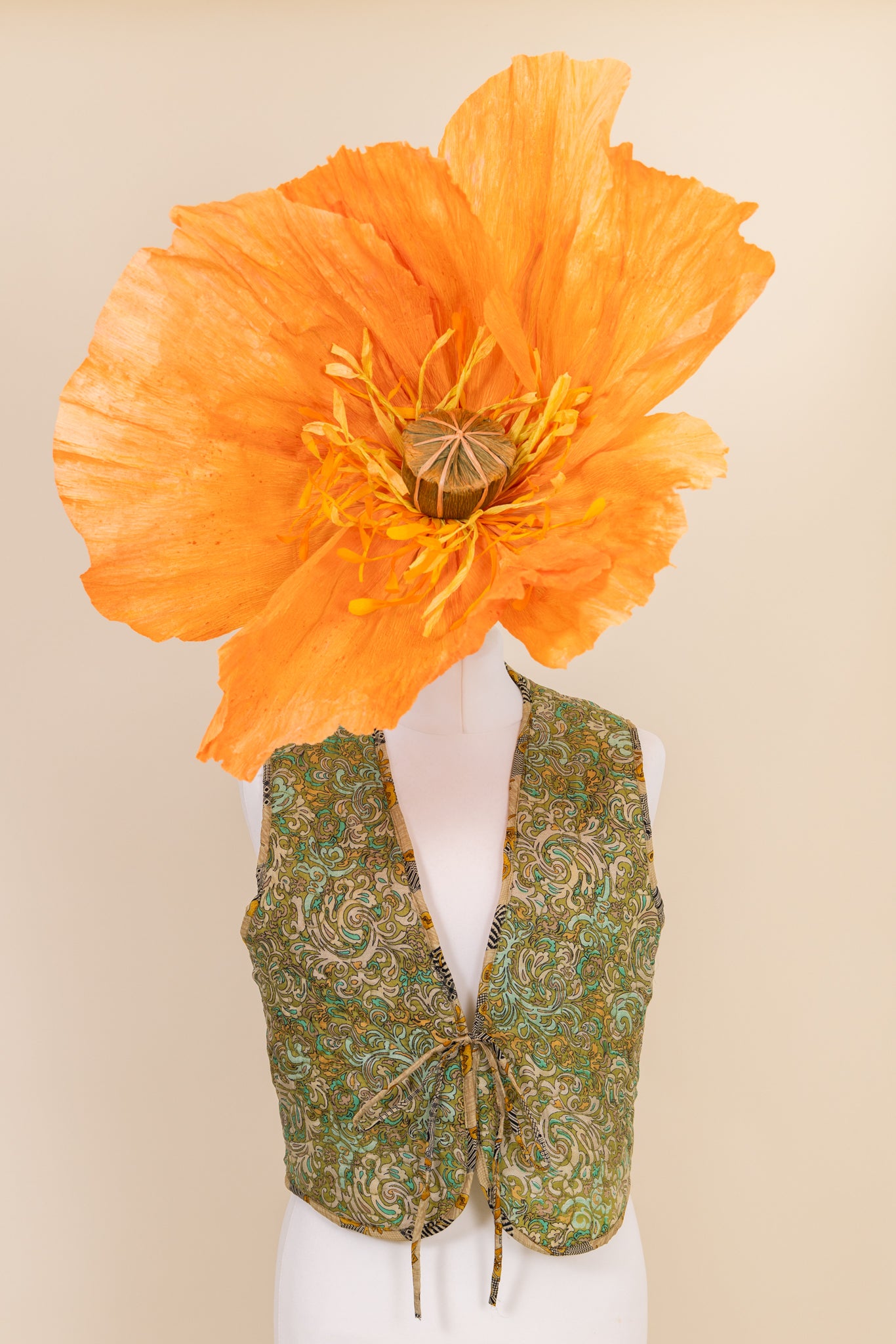 Melissa Silk Reversible Waistcoat L - 022