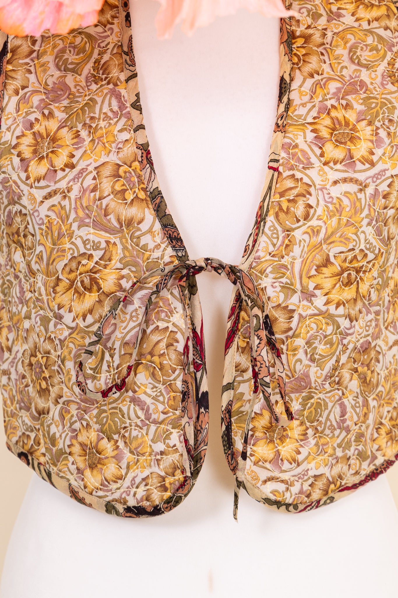 Melissa Chaleco reversible de seda Talla S - 021