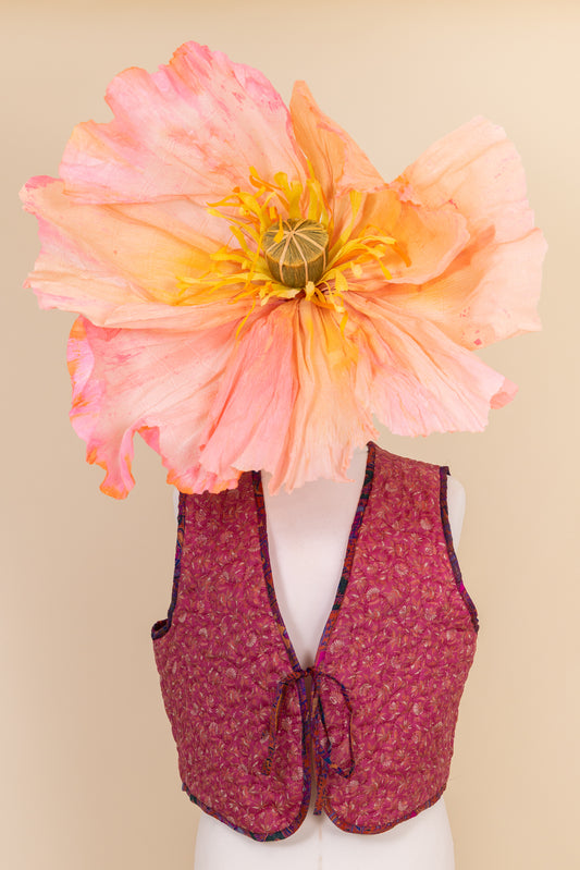 Melissa Silk Reversible Waistcoat XL - 26