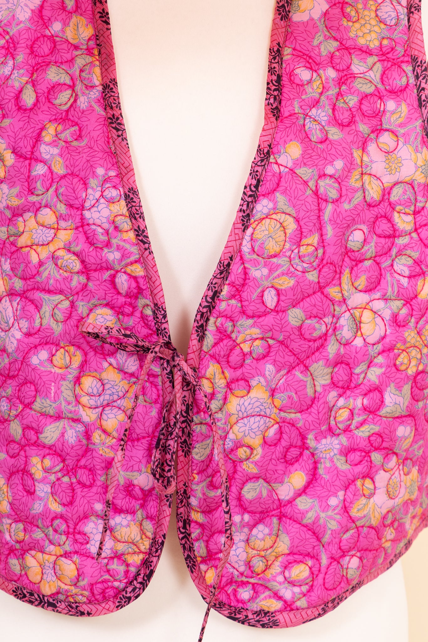 Chaleco reversible de seda y algodón Melissa XXL - 025