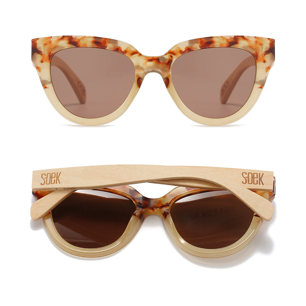 Flutter Desert Tortoiseshell Sunglasses