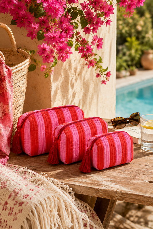 Wash Bag - Bougainvillea