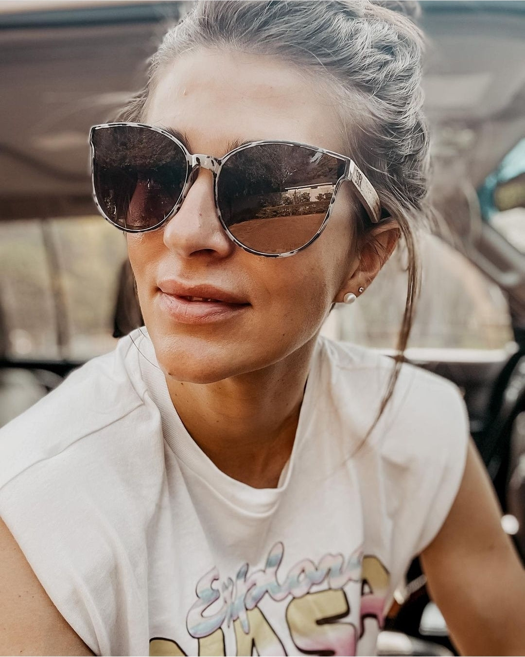Bella Ivory Tortoiseshell Sunglasses